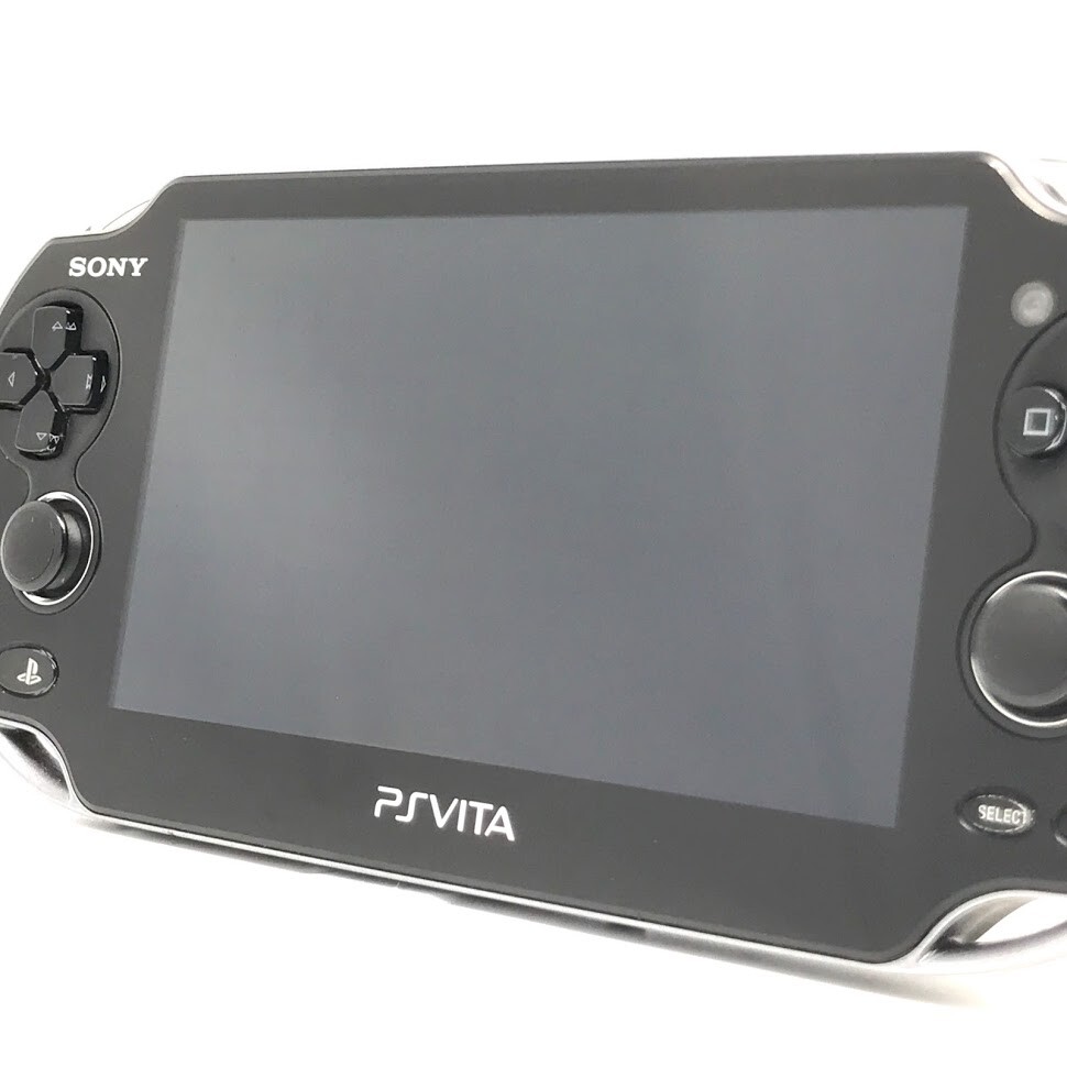 SONY PS Vita PCH-1000 Crystal Black Wi-Fi OLED w/ Charger “Near Mint”