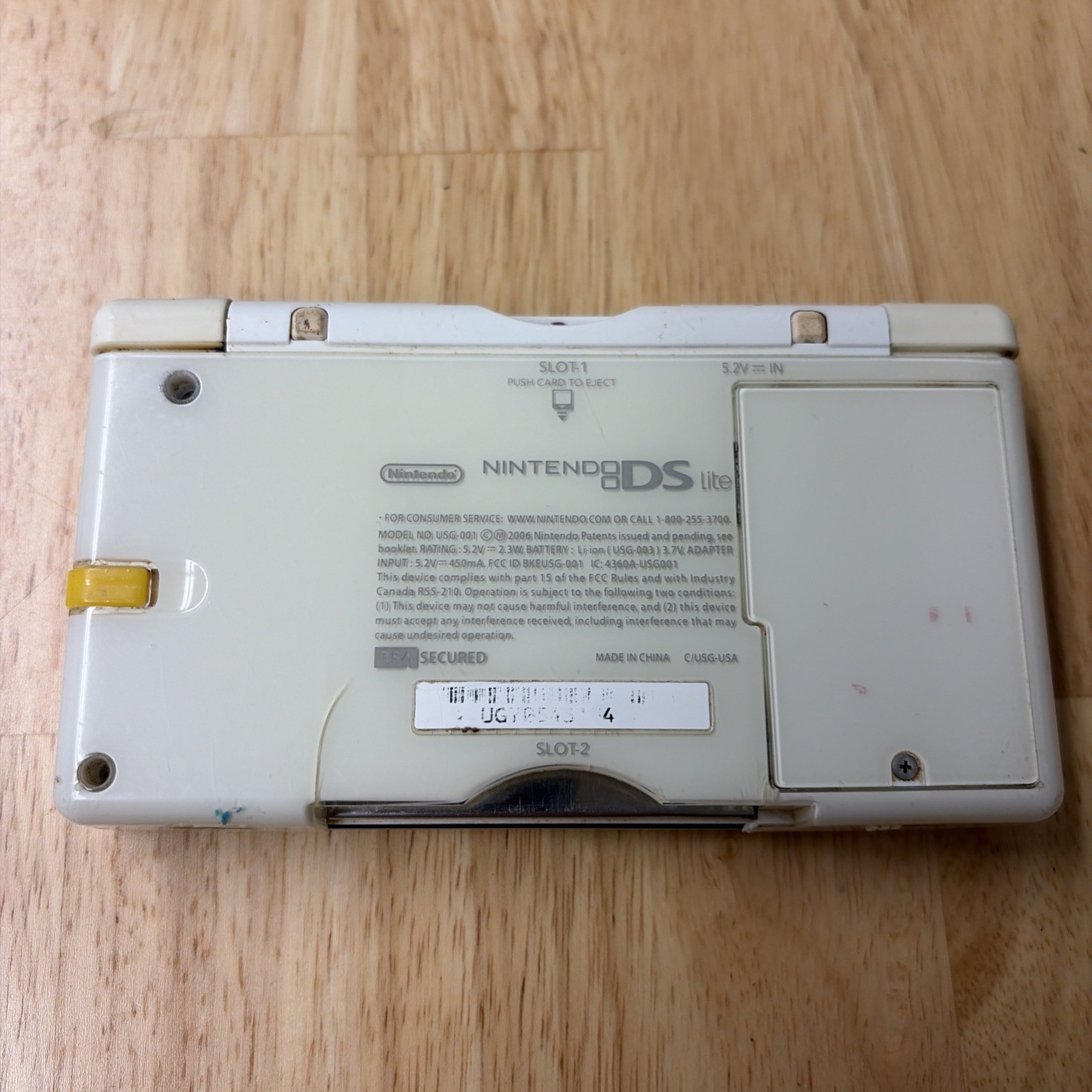 Nintendo DS Lite Handheld Console Only – Polar White Tested Working