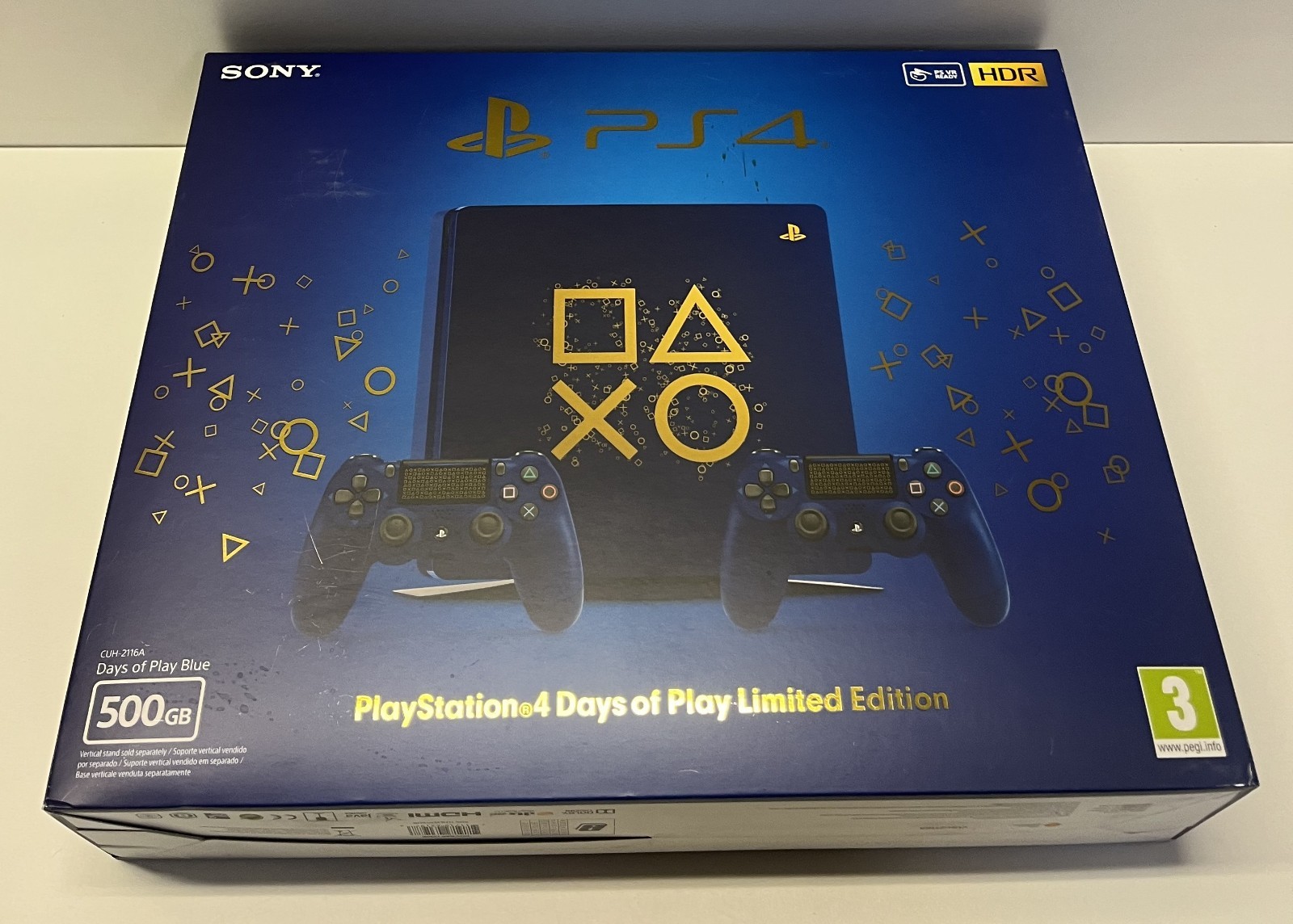 PS4 CONSOLE 500GB LIMITED EDITION DAYS OF PLAY LIMITED NEW FACTORY SEALED 2018