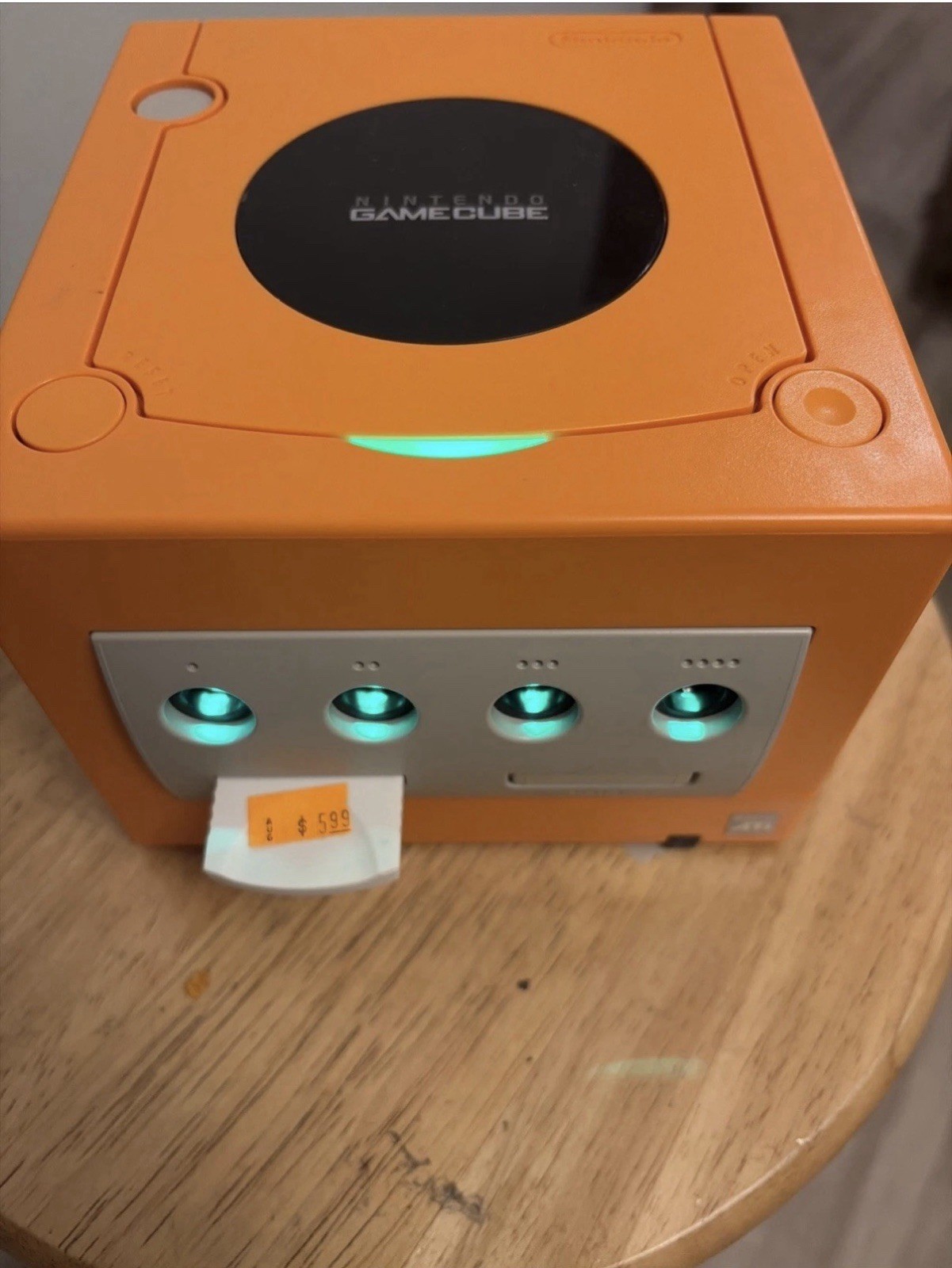 Nintendo GameCube DOL-001 Spice Orange USA Region Mod Console Tested