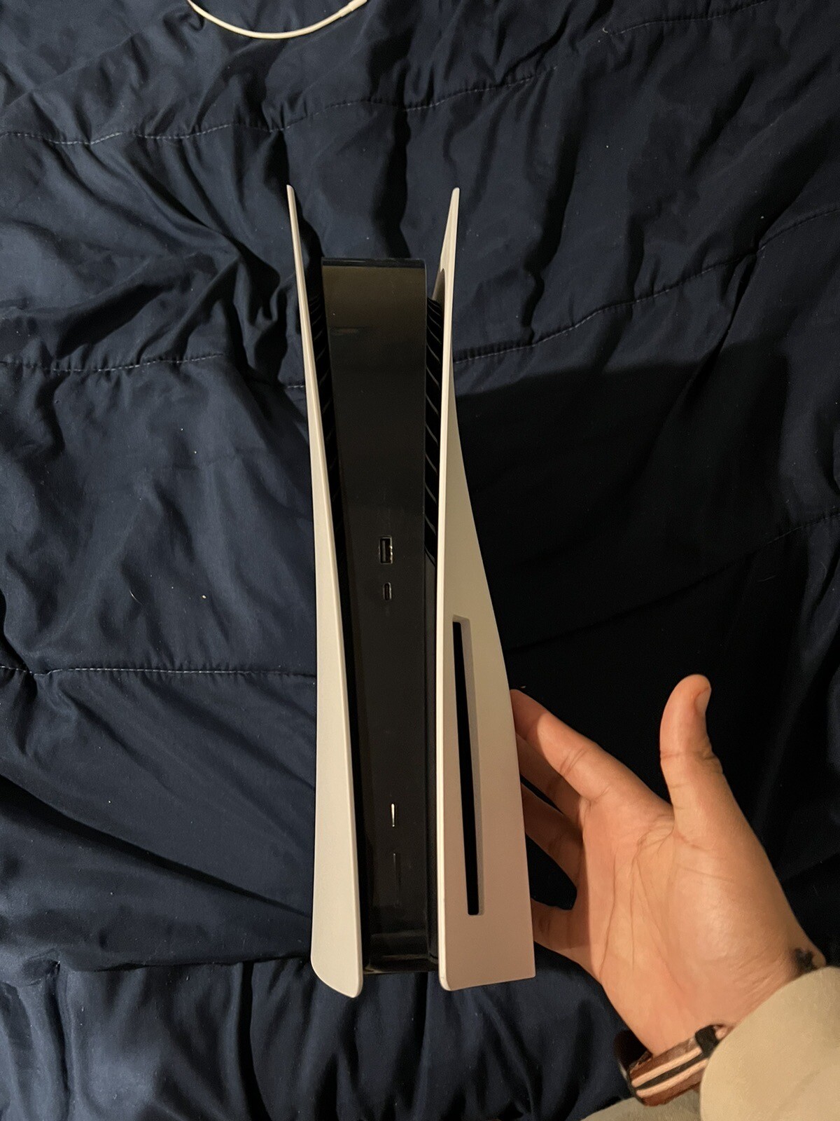Used – Sony PS5 Standard Disk Edition – Comes with controller, wires (no box)