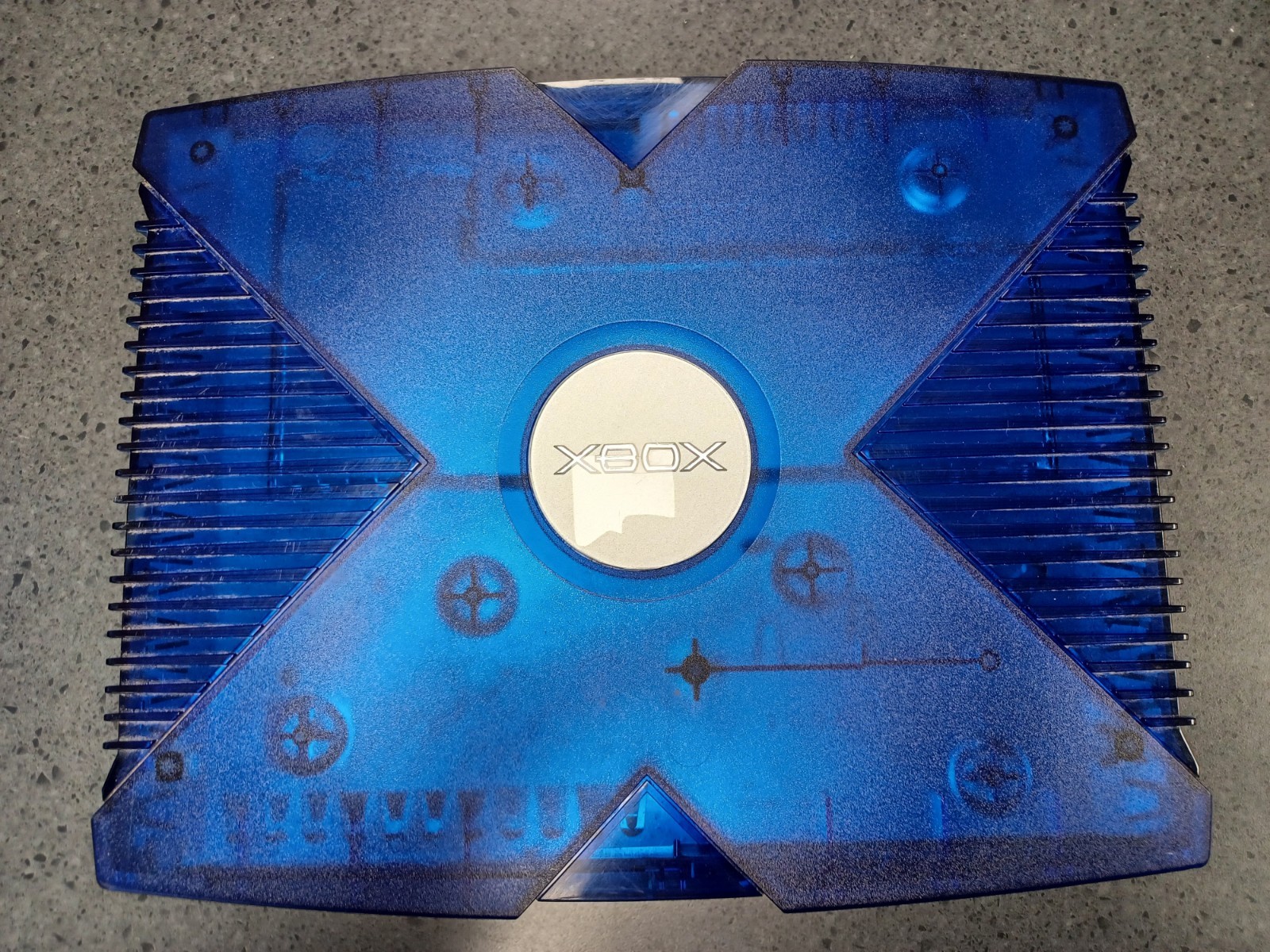 Original Microsoft Xbox Console Ice Blue Halo 2 BELL CANADA 2004 Edition RARE