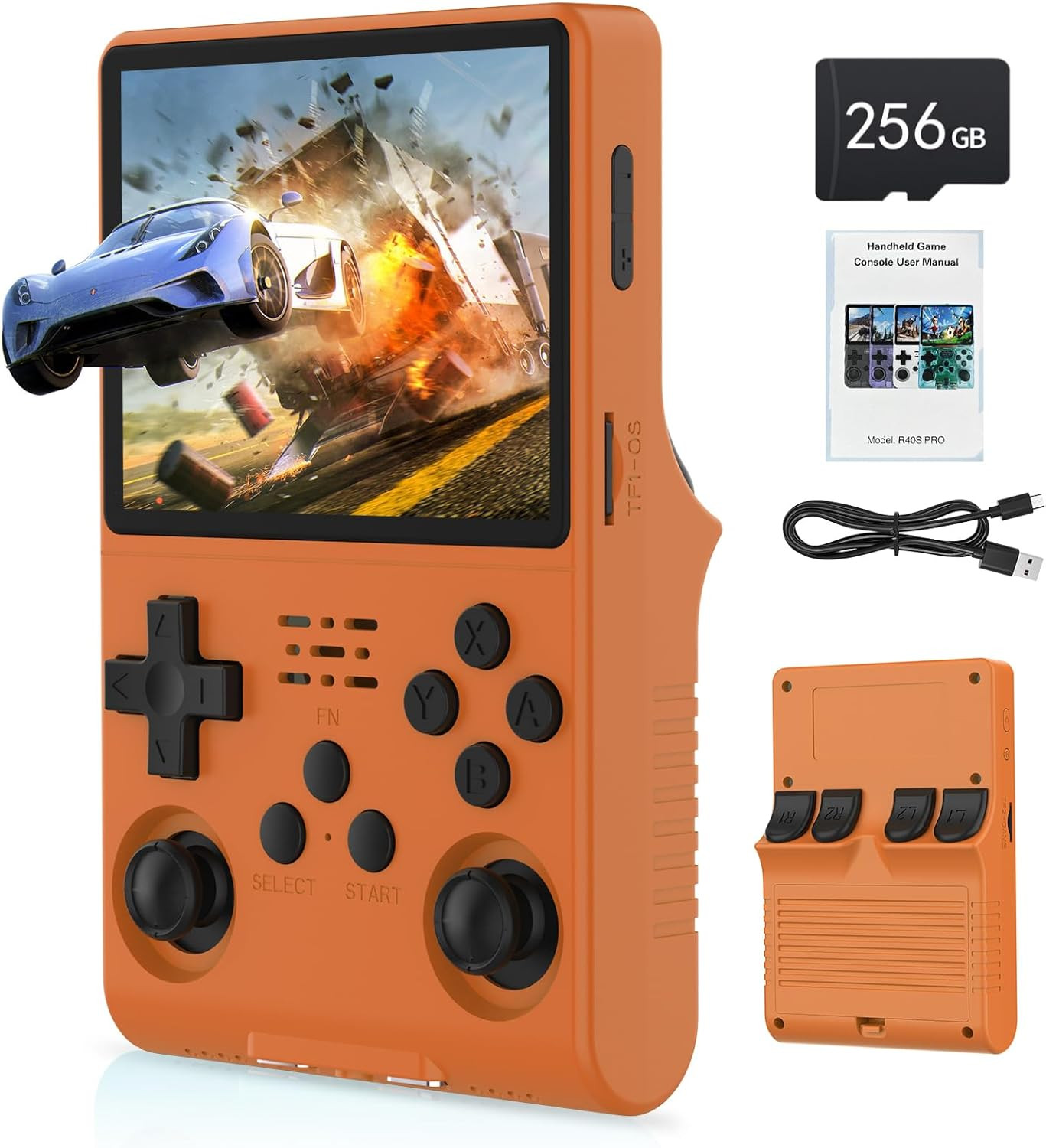 [30000 in 1] R40S PRO Handheld Game Console 3.5 Inch IPS Screen Mini Retro Conso