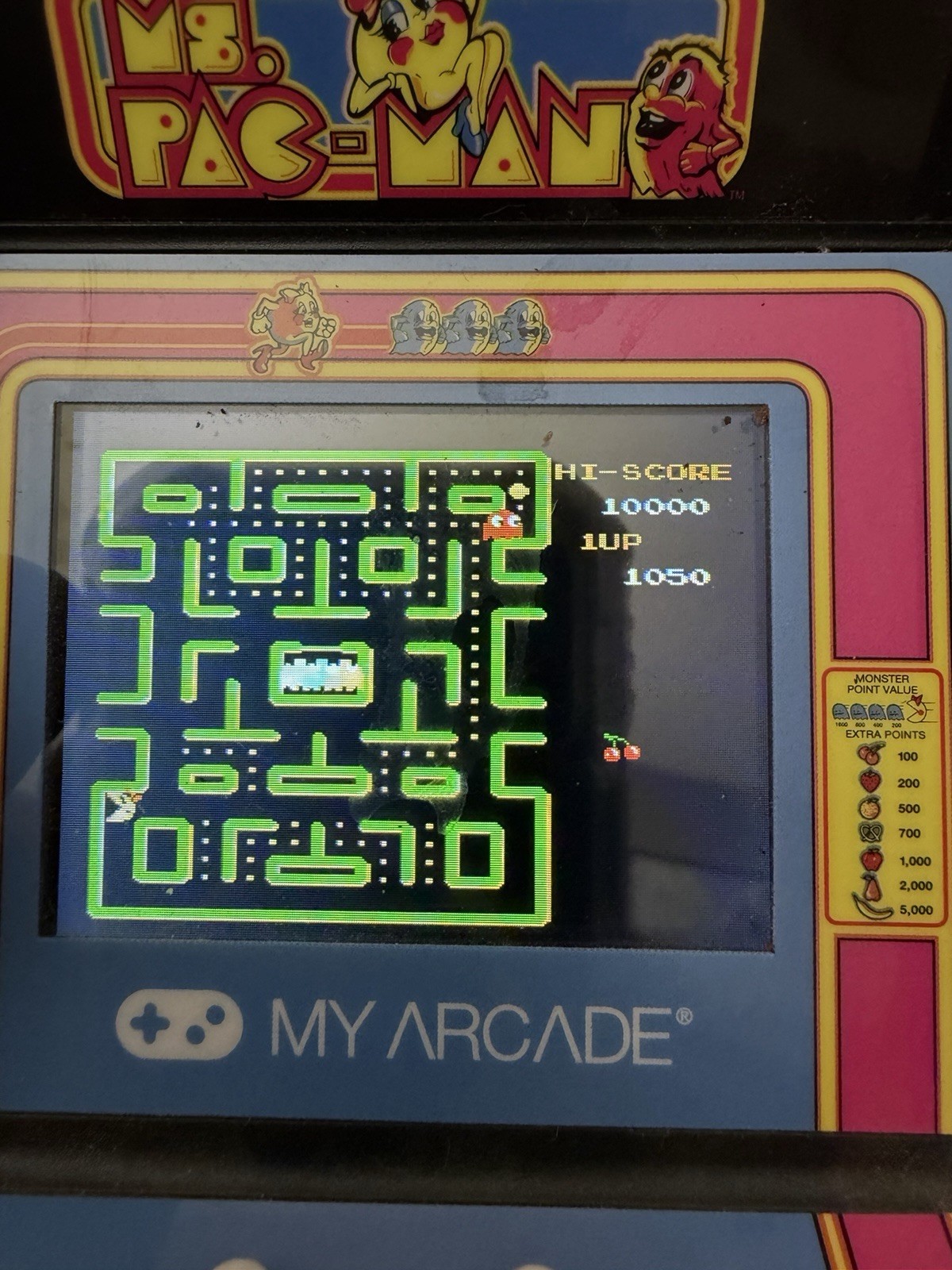 Ms. Pacman Micro Player Retro Mini My Arcade – Tested Works