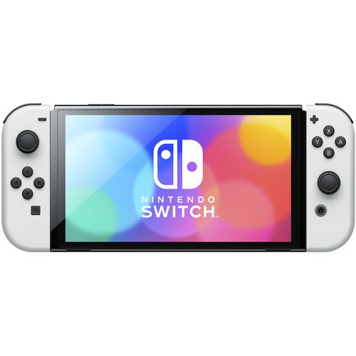 Nintendo Switch OLED White with The Legend of Zelda Breath of the Wild Game