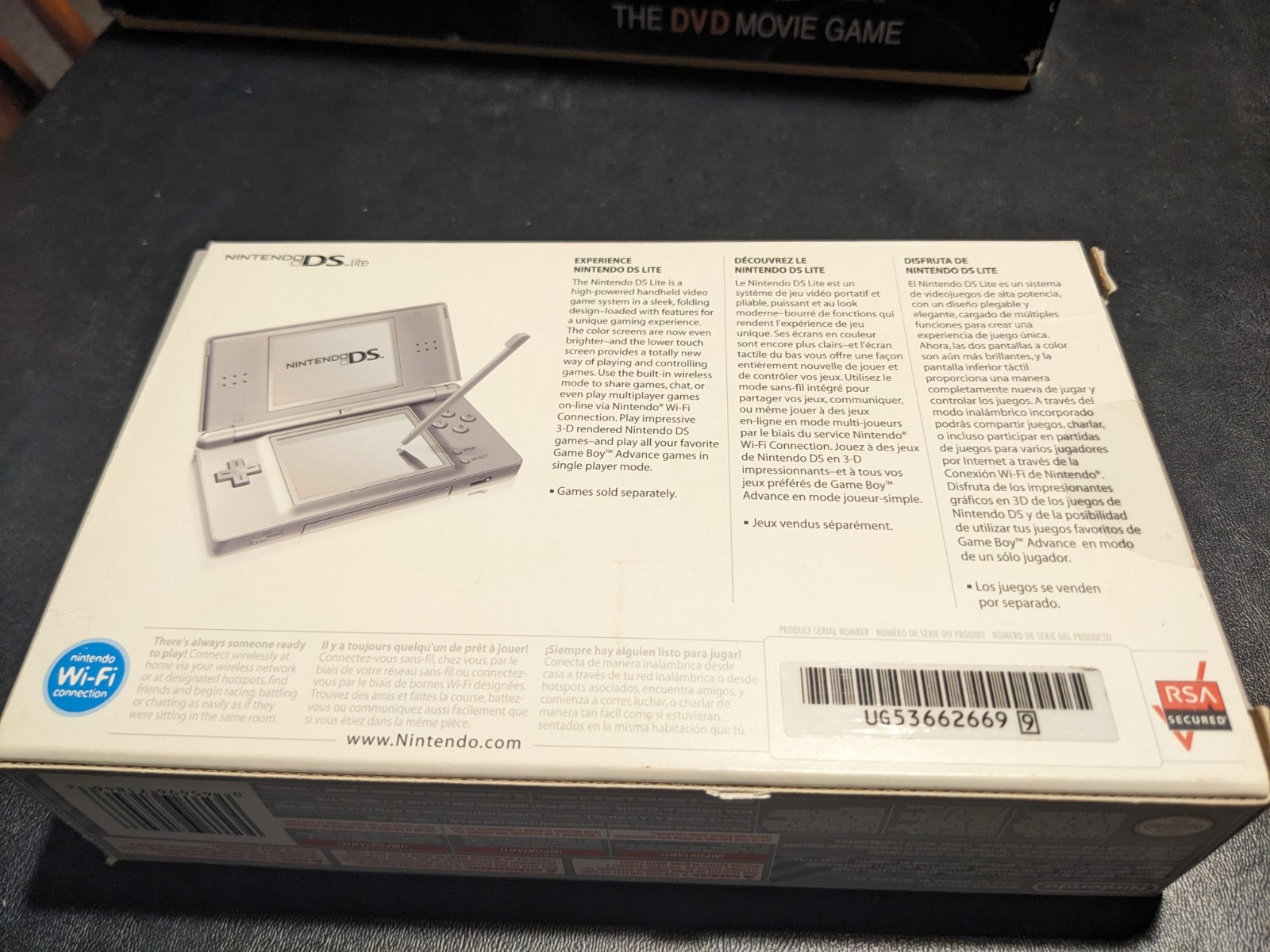 Nintendo DS Lite Launch Edition Silver Handheld System – In Great Condition