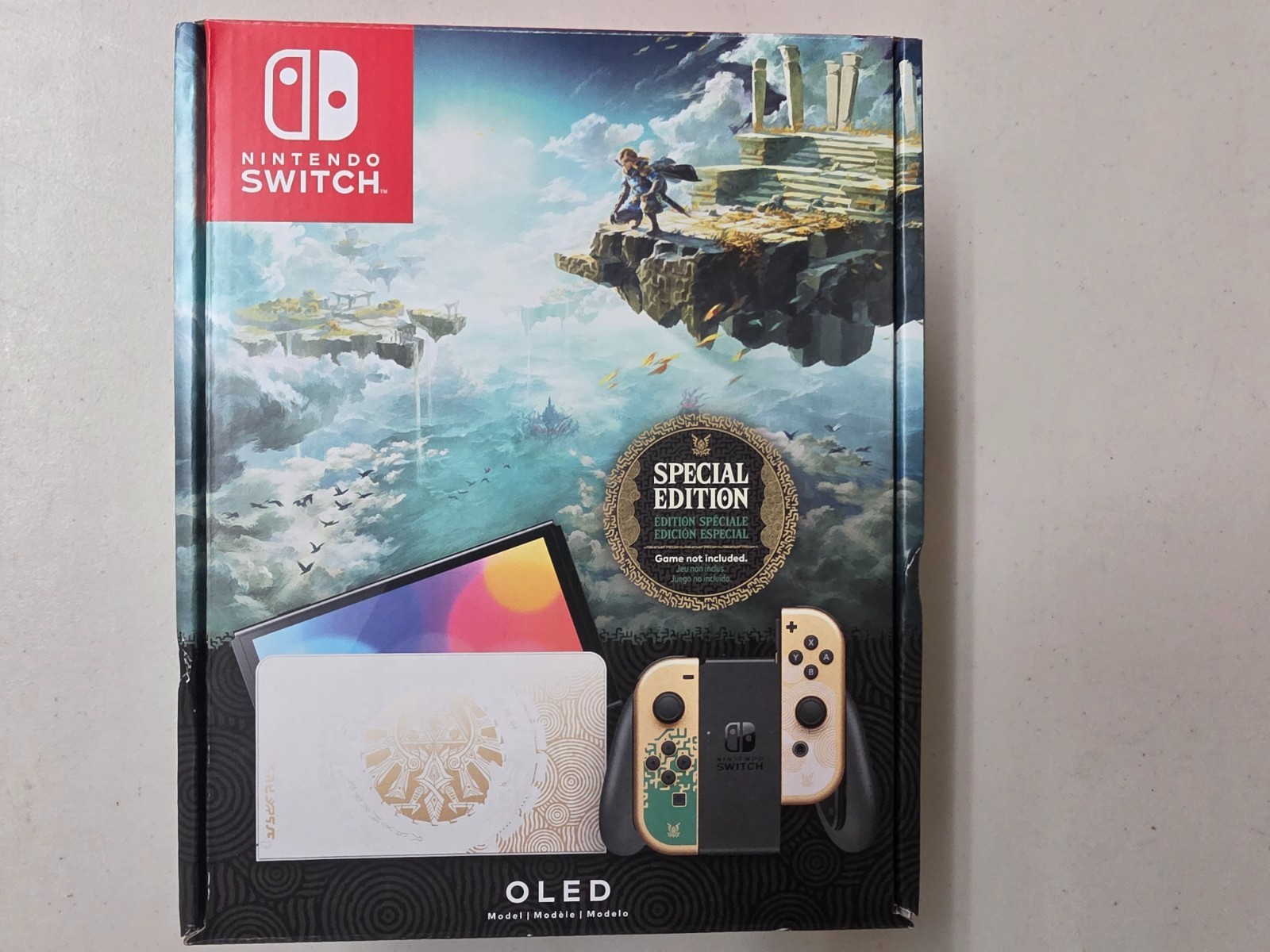 OPEN BOX Nintendo Switch OLED Legend of Zelda Tears of the Kingdom Edition
