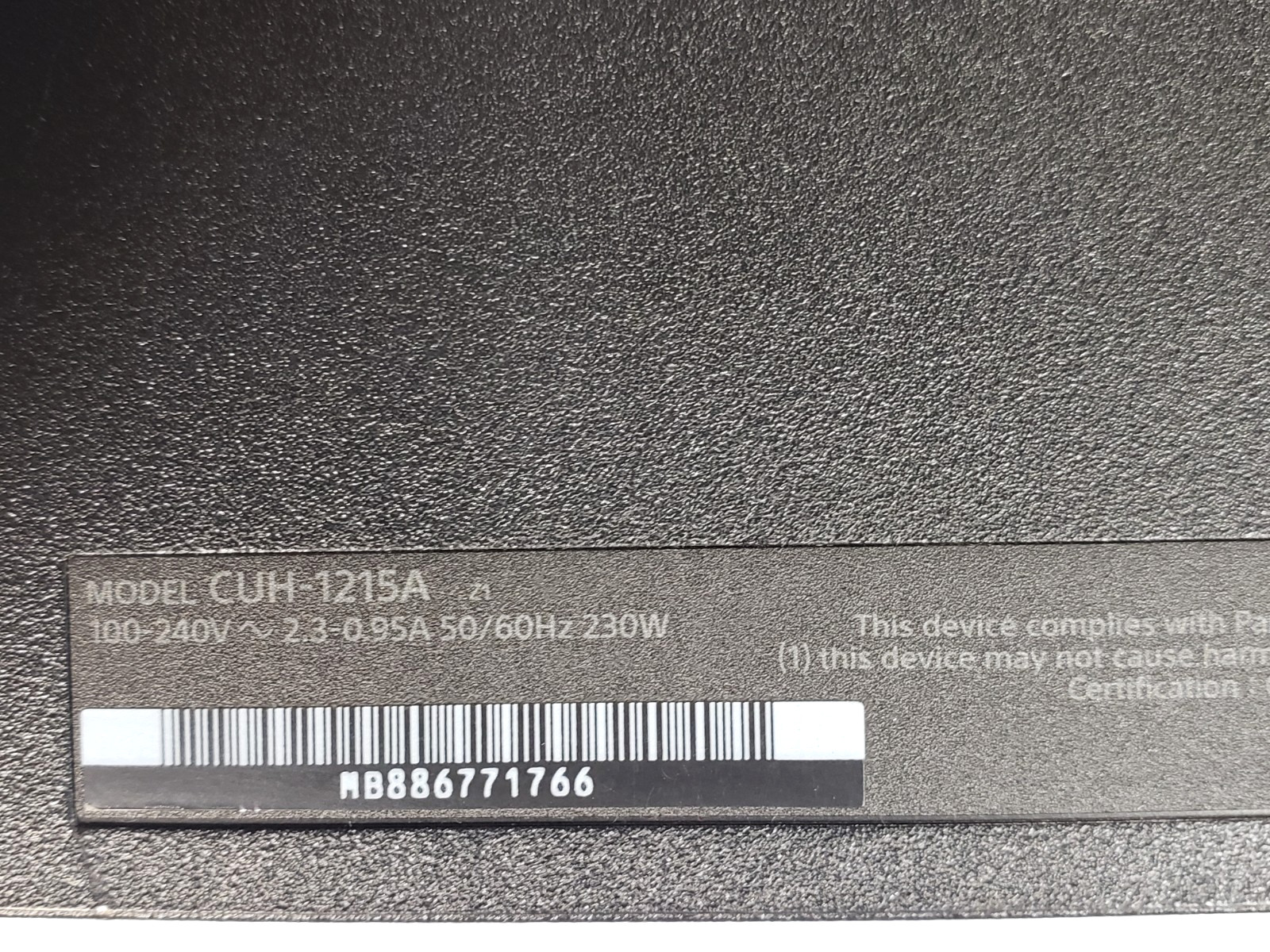 Sony PlayStation 4 [CUH-1215A] 500GB Official PS4 Console Only Firmware 12.50