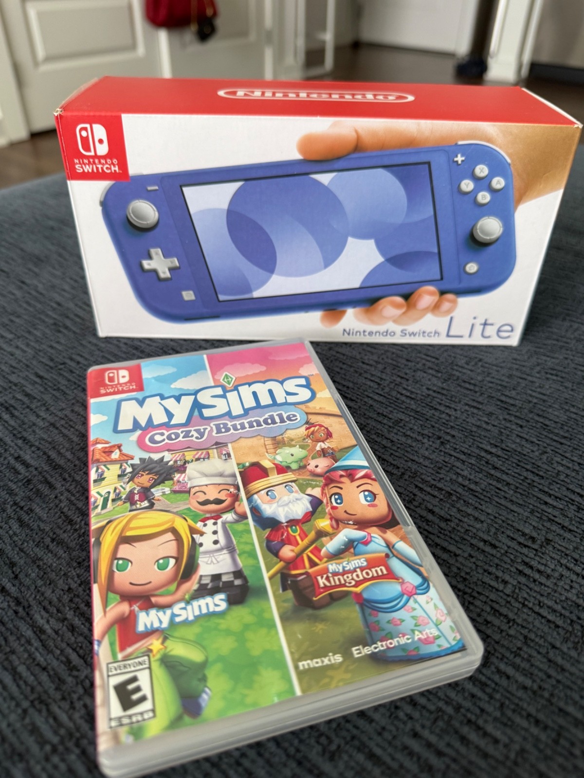 Nintendo Switch Lite and MySims CozyBundl HDH-001 Handheld Console – 32GB – Blue