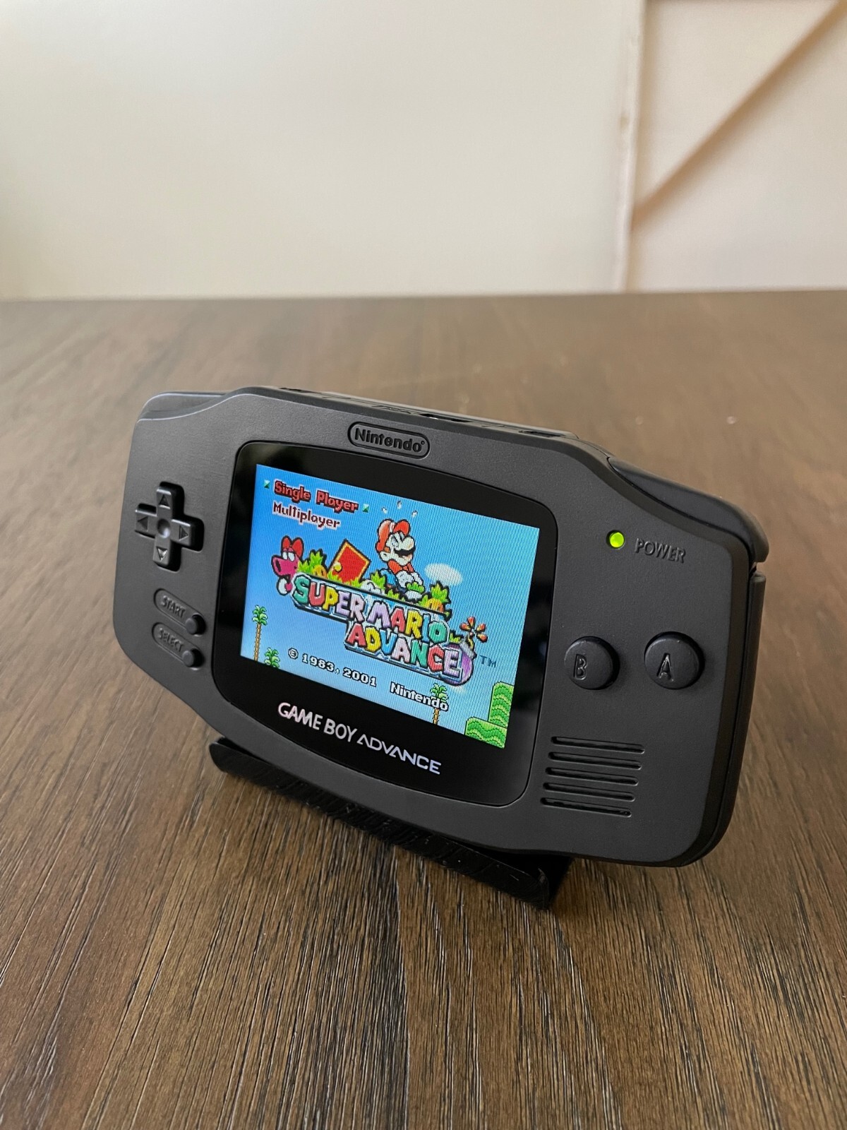 Nintendo GameBoy Game Boy Advance IPS V5 OSD Backlit Custom All Black Backlight