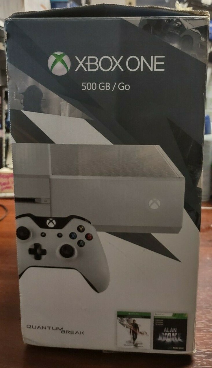 Xbox One Console 500 GB White Quantum Break Special Edition – OPEN BOX – RARE!