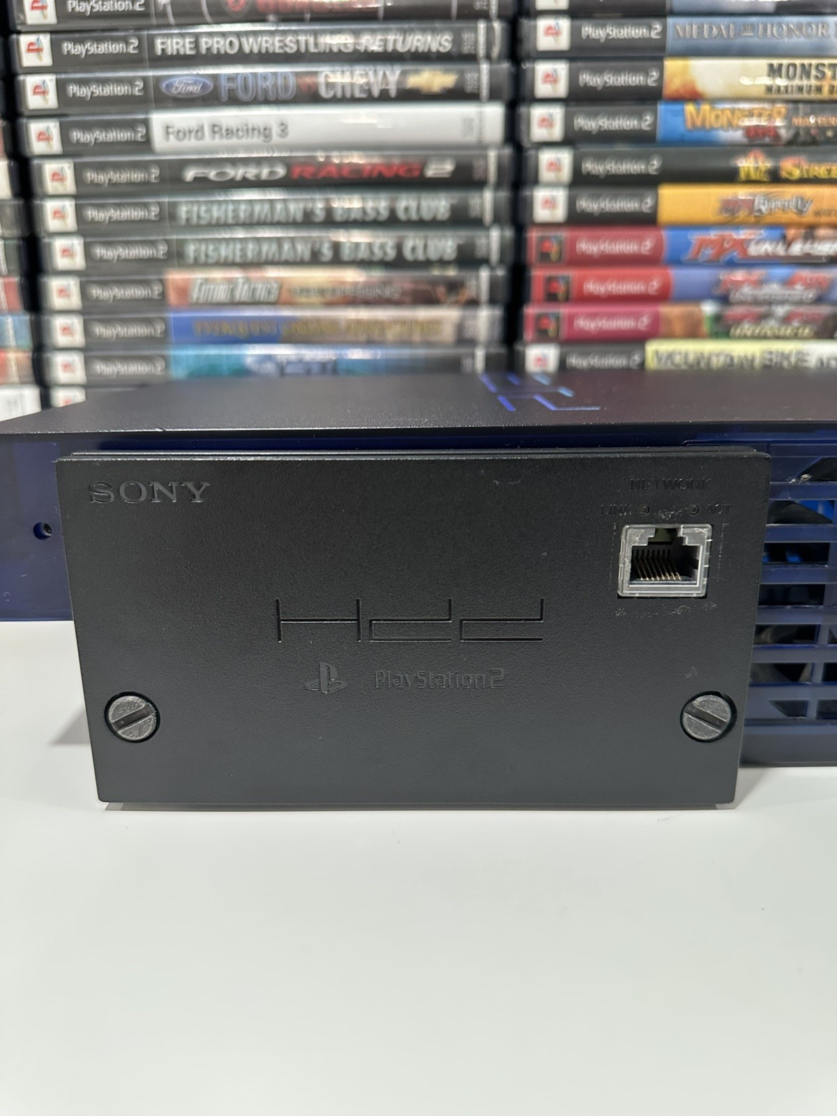 SONY PS2 SCPH-50000 Midnight Blue BB Console HDD Bundle OEM Tested Limited JAP