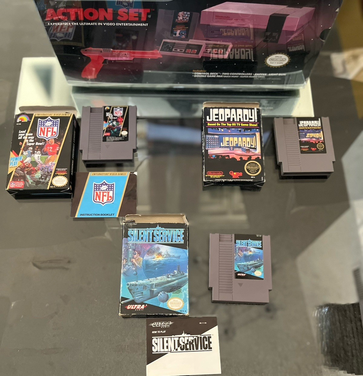 NES Nintendo System ACTION SET BUNDLE Complete in Box CIB w/ 14 Games!