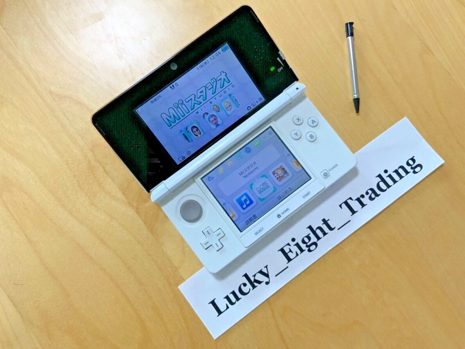 Nintendo 3DS Ice White Console Stylus Japanese ver [H]