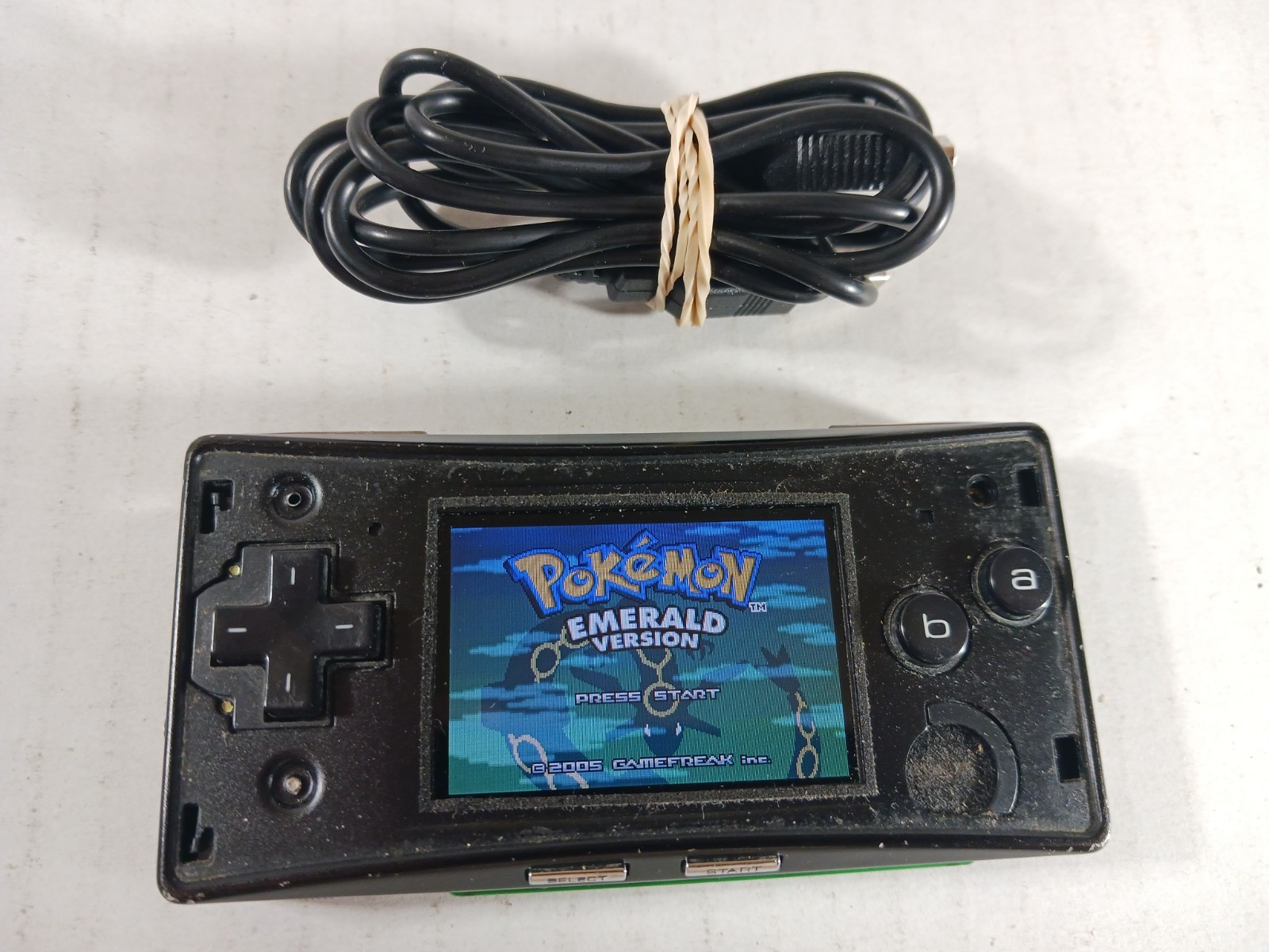 GameBoy Micro Console Tested HAS FINICKY POWER SWITCH Nintendo No Face Plate