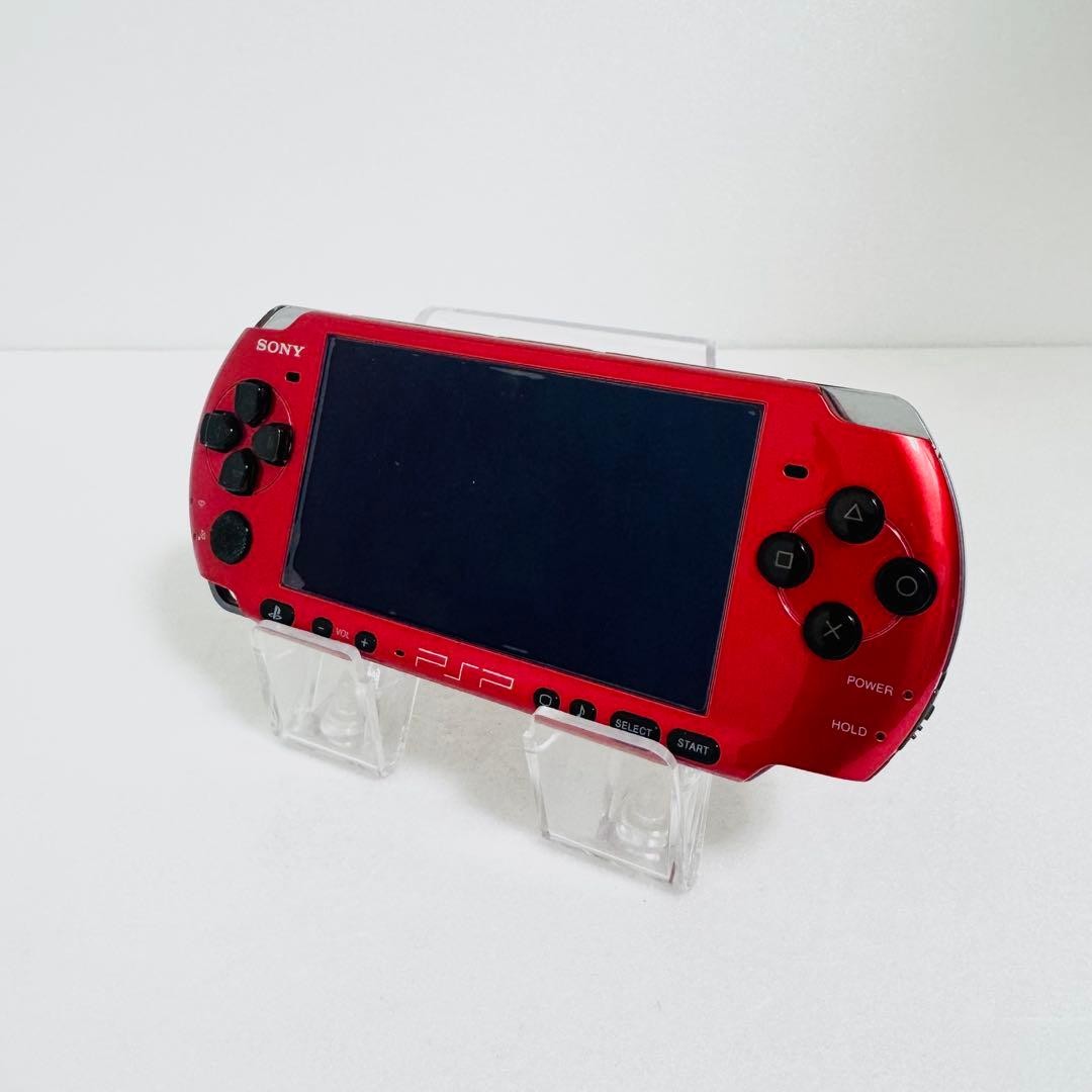 Sony PSP-3000 Radiant Red Console Tested Working Region Free Japan