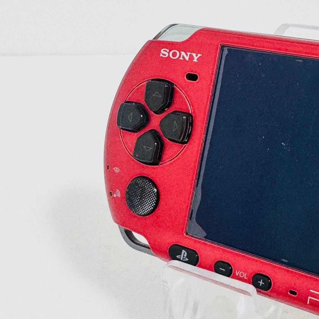 Sony PSP-3000 Radiant Red Console Tested Working Region Free Japan