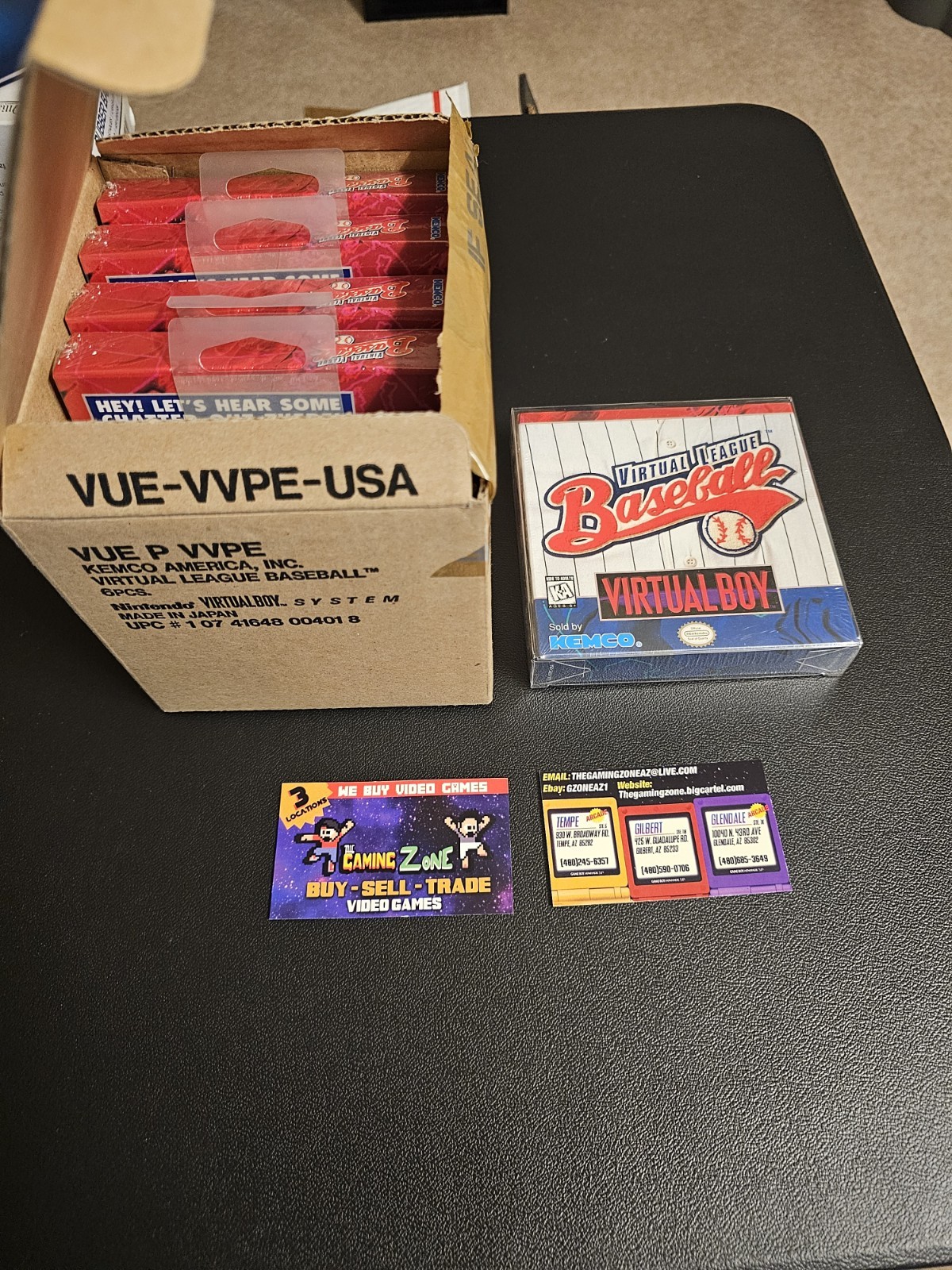 Factory Case Pack of 6 – Virtual League Baseball – Virtual Boy – US New Games!!