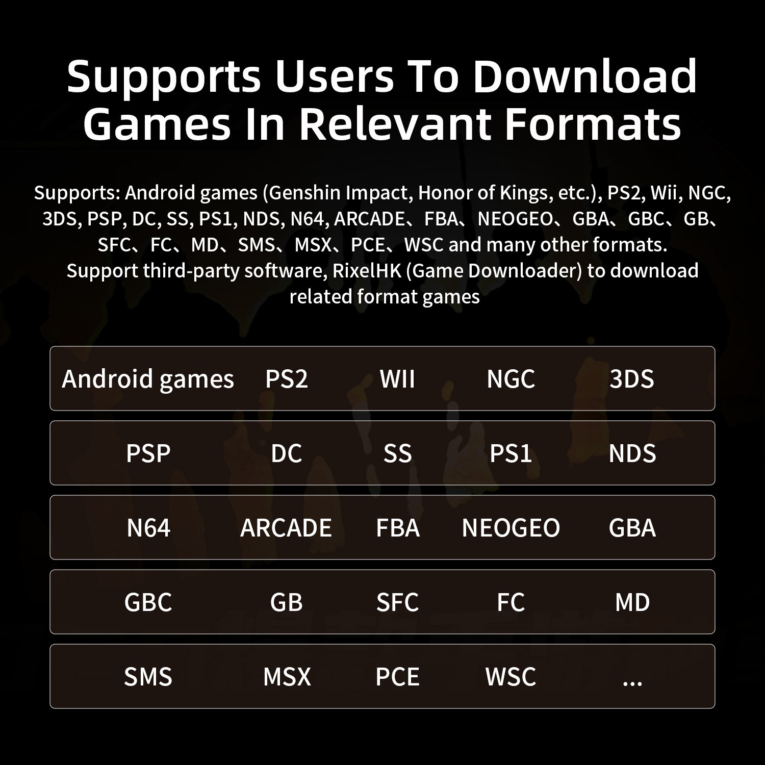 RG Slide handheld game console with 4.7-inch LTPS memory 128GB