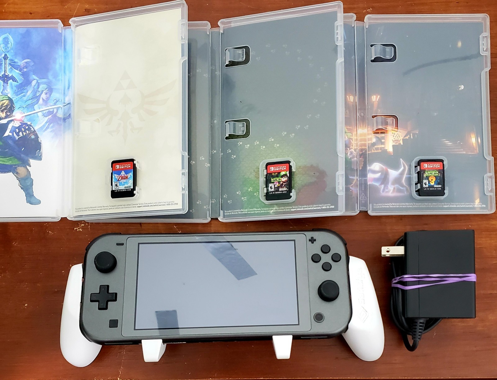 Nintendo Switch Lite Dialga Palkia Edition, 32GB w/ Charger & 3 Games 🔥 Mint