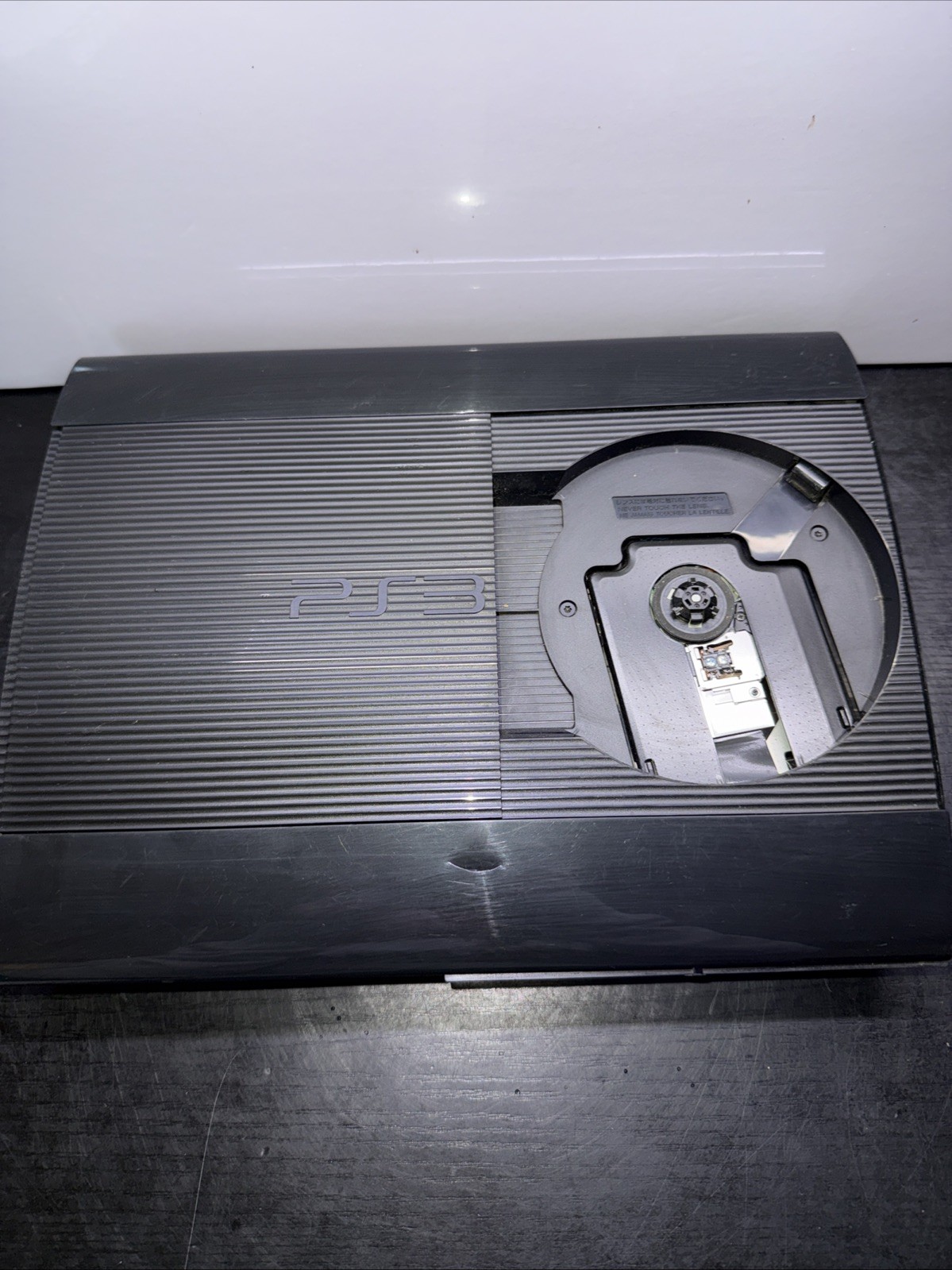 •Cosmetically Flawed/Read First•Sony PlayStation 3 PS3 Super Slim Black 250GB