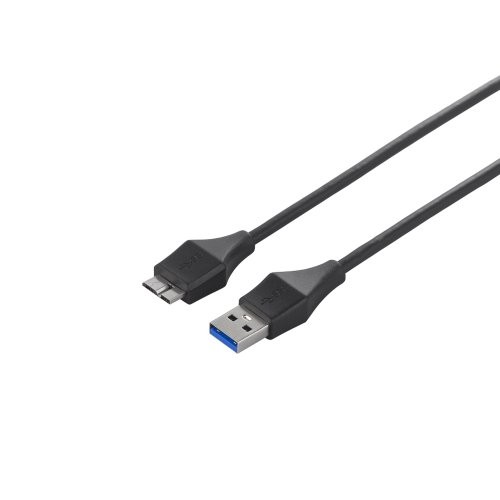 Buffalo BUFFALO Universal Connector USB 3.0 A to microB Slim Cable Black 1m