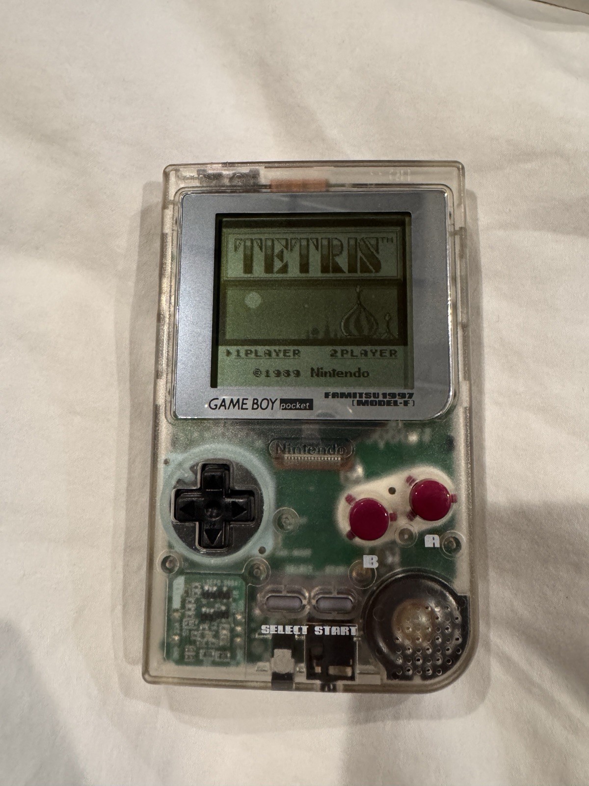 Nintendo Game Boy Pocket Famitsu Edition MGB-001 Clear Skeleton –