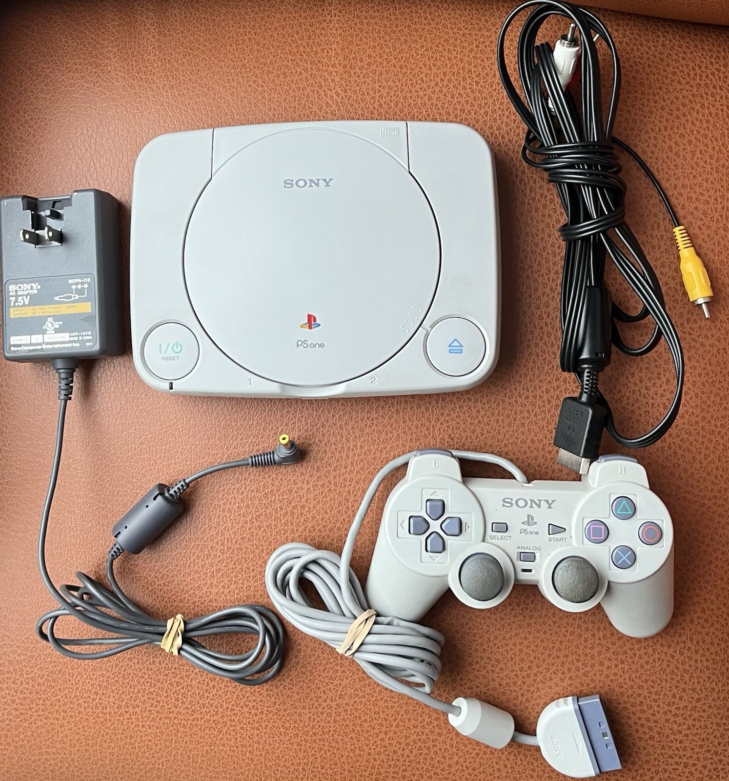 Sony PlayStation 1 PS One Gray Console Video Game System SCPH-101 Tested