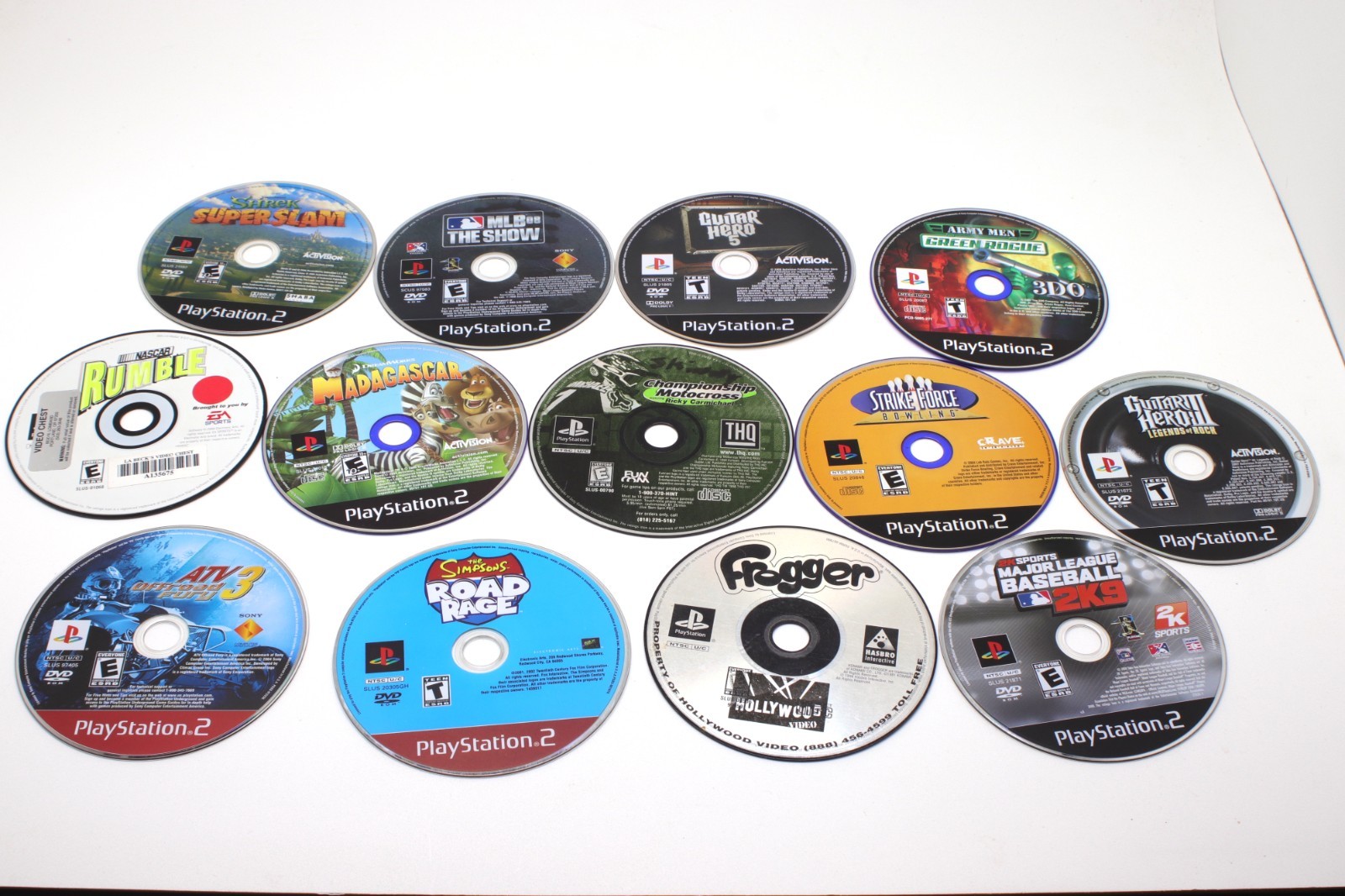 OEM Lot of 13 SONY PlayStation 1 &2 Games Discs CD-ROM W / Case