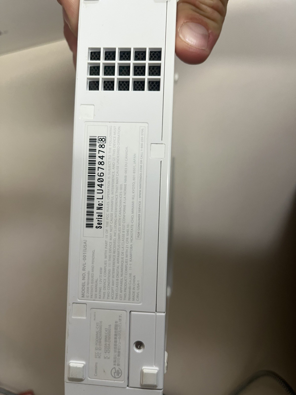 Nintendo Wii Console In Box, Working, no controllers sensor bar games or manuals