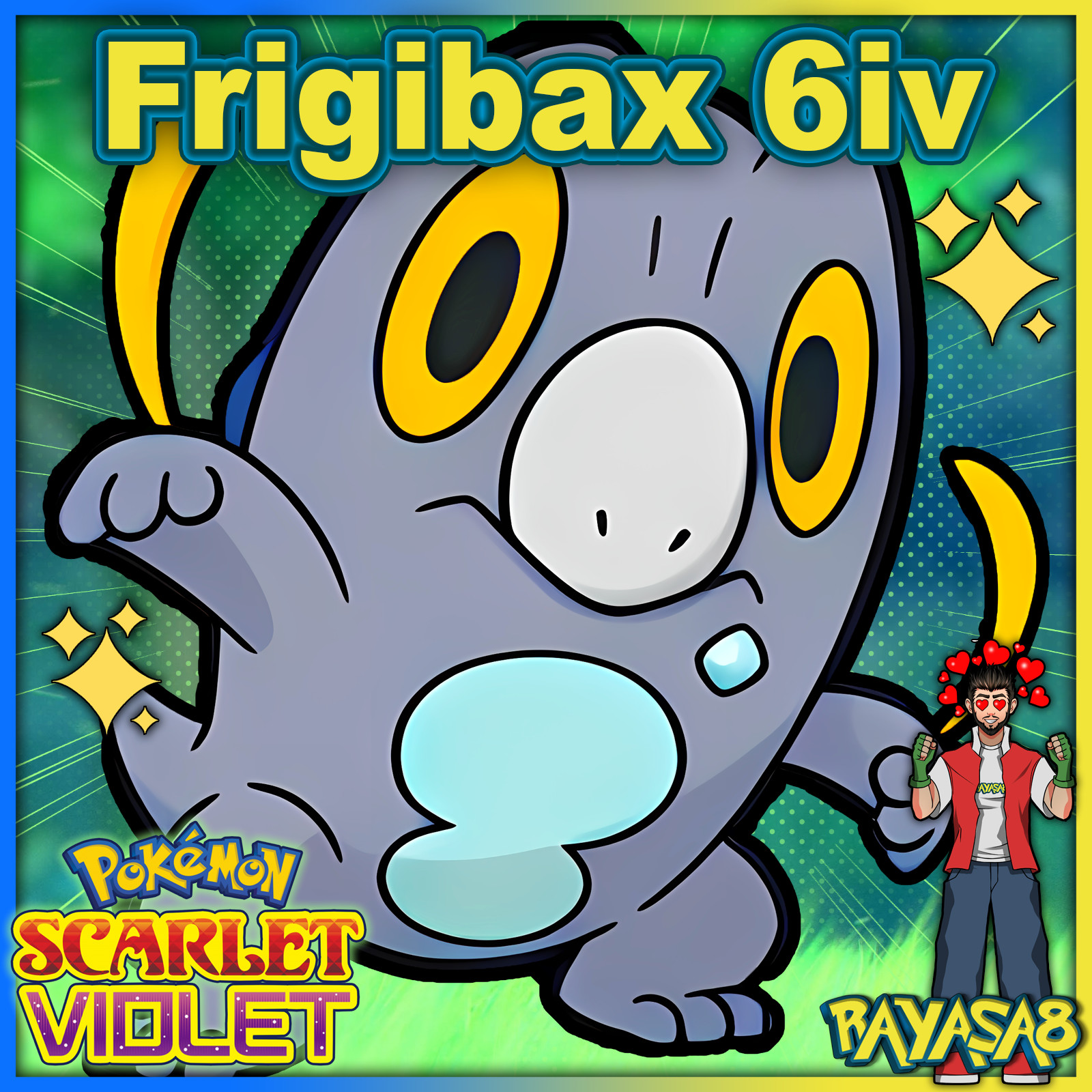 Pokemon Scarlet & Violet Frigibax 6IV 🌟Shiny🌟 & Non Shiny Best Stats Home