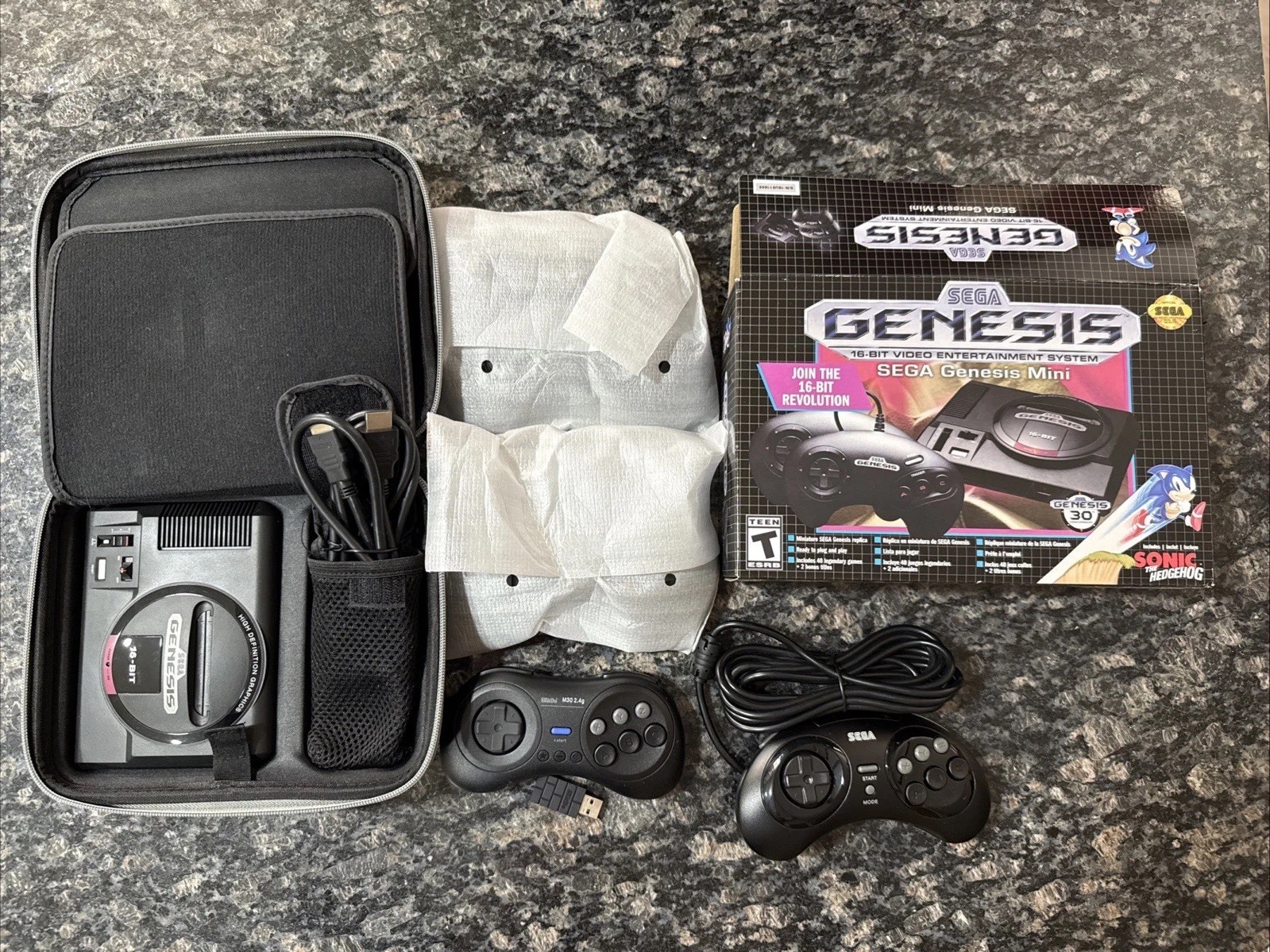 SEGA Genesis Mini with One Wireless Controller And Travel Case
