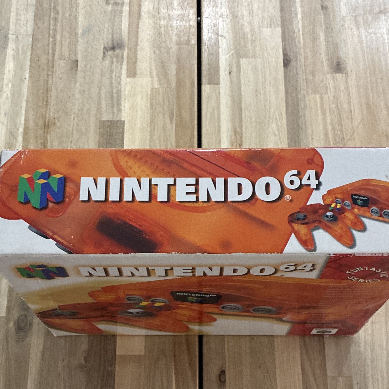Nintendo 64 Funtastic Fire Orange complete in box TESTED WORKING
