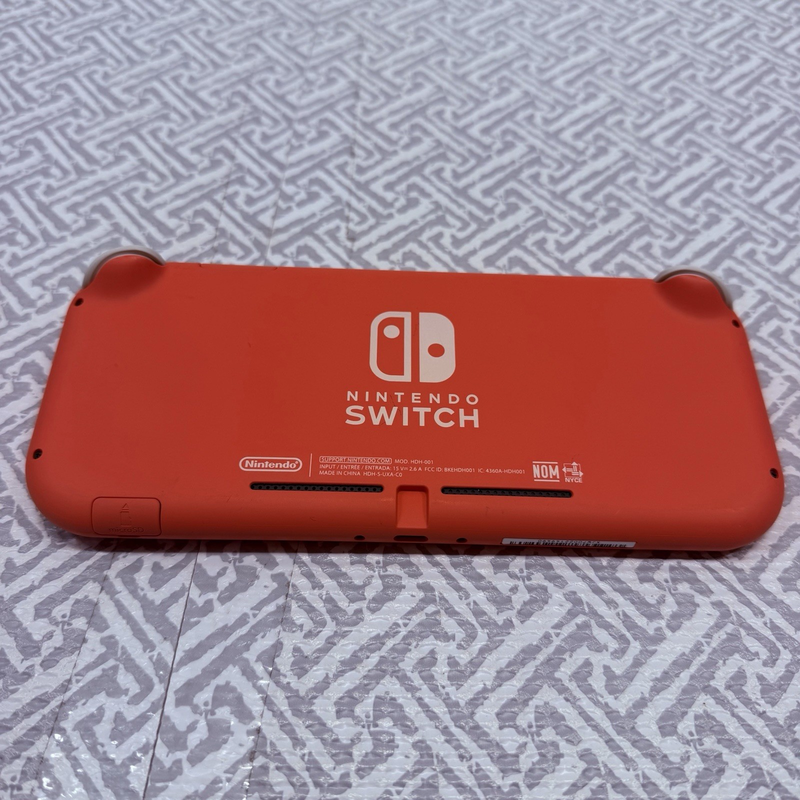 Nintendo Switch Lite Coral Pink 32GB Tested Working No Charger Read Description