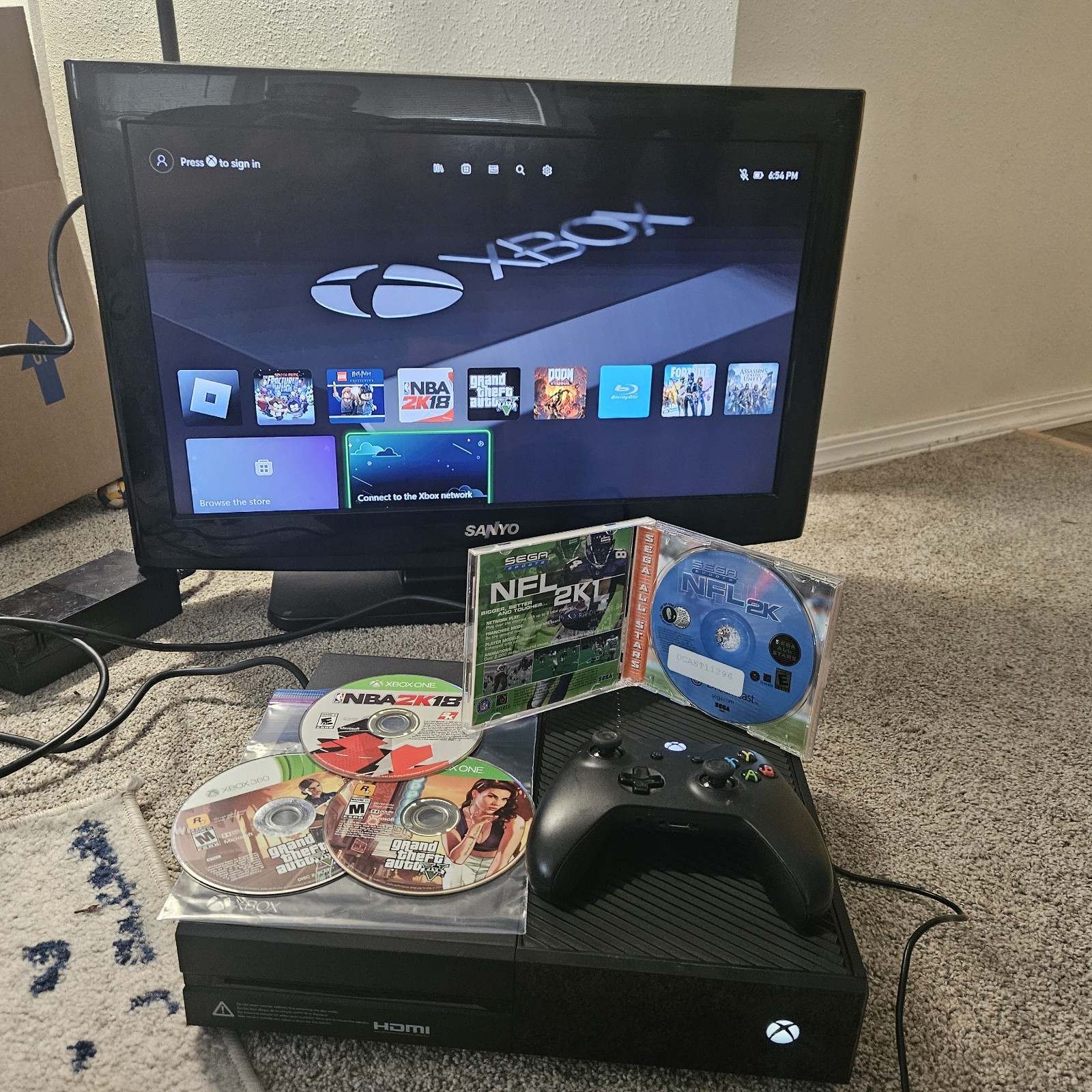 Microsoft 5C6-00056 Xbox One 1TB Console – Black