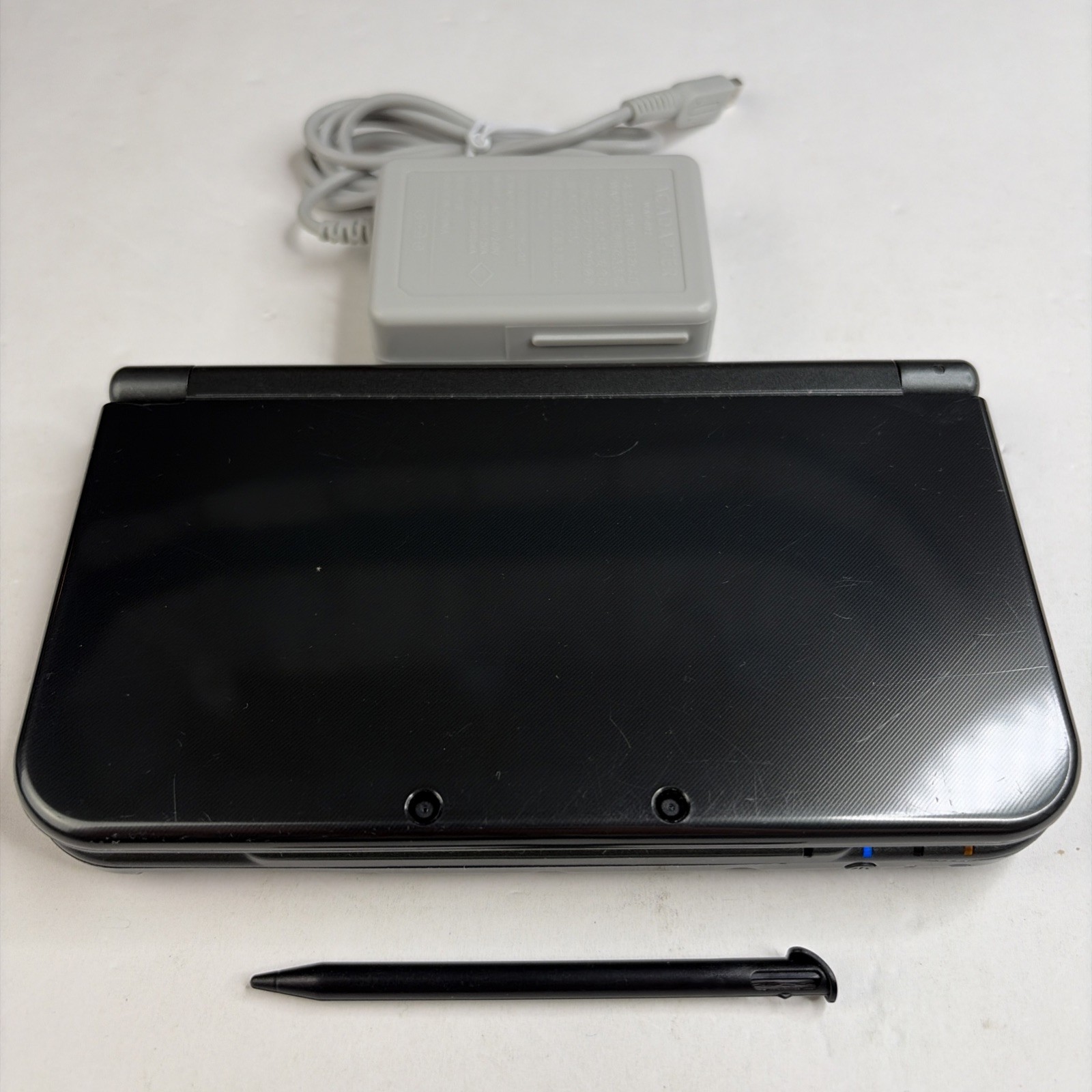 New Nintendo 3DS XL LL Black Console – Tested! W Charger Stylus