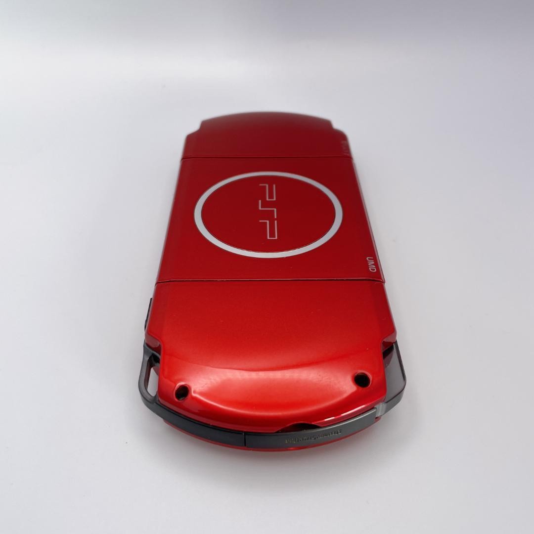 [Excellent Condition] SONY PSP-3000 Console, Radiant Red, with Charging Cable