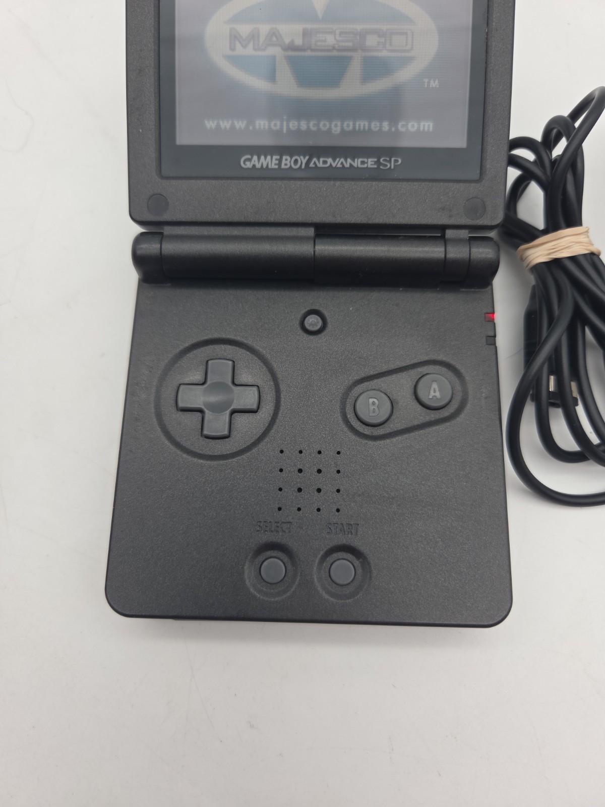 Nintendo Game Boy Advance SP Black Handheld System Console w/ Charger WORKS