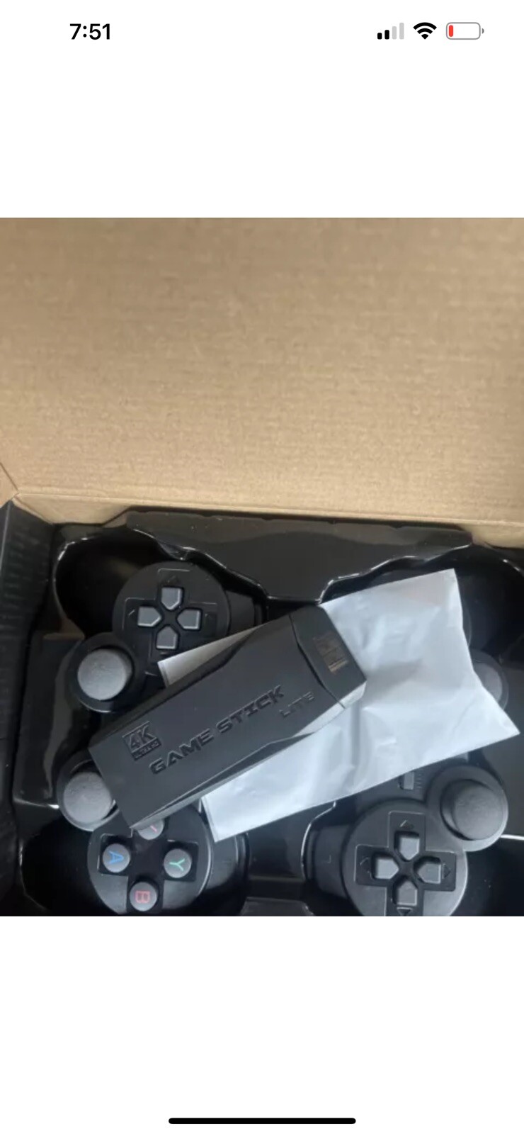 Wireless HDMI 4K TV Game Stick Console Built in 64GB 2000 Retro Games Beztronics