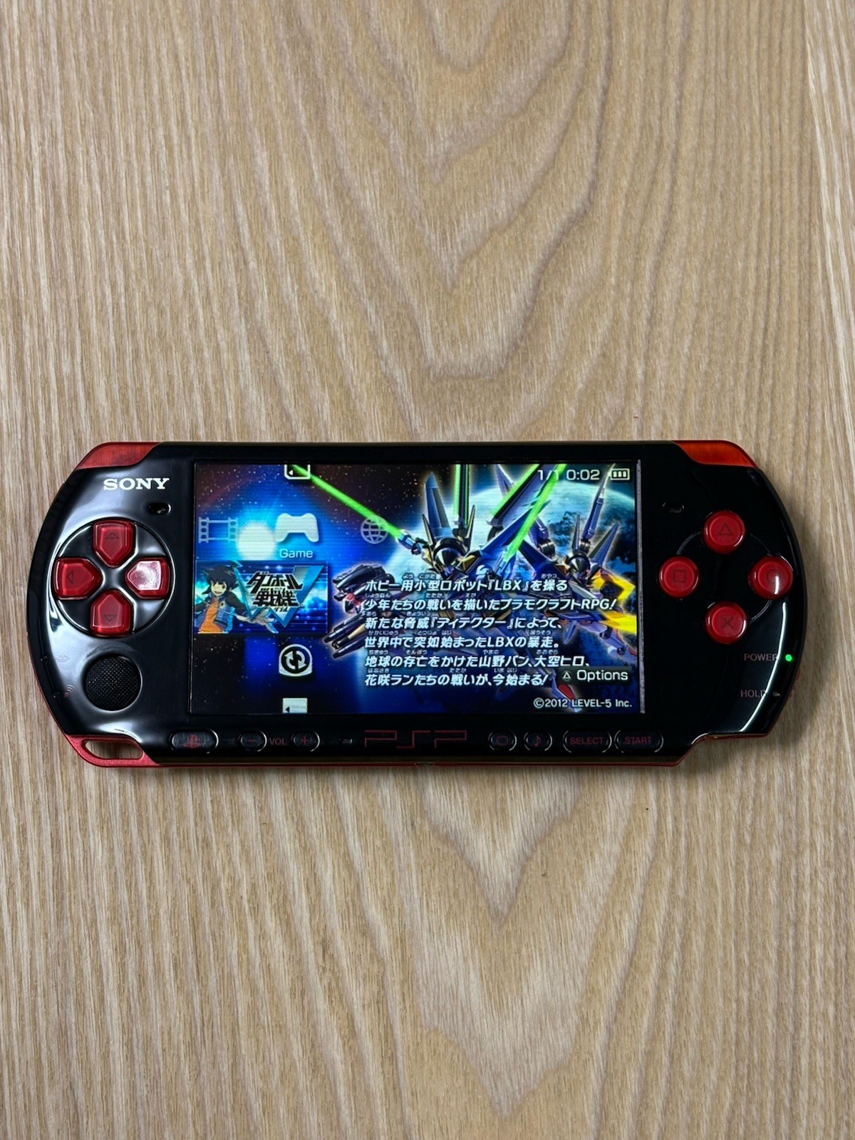 Sony PSP 3000 Black Red Handheld Console PSP-3000 Region Free Tested Japan