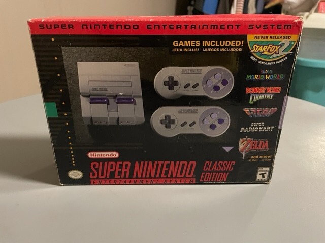 Authentic SNES Super Nintendo Classic Mini Super Entertainment System 21 Games