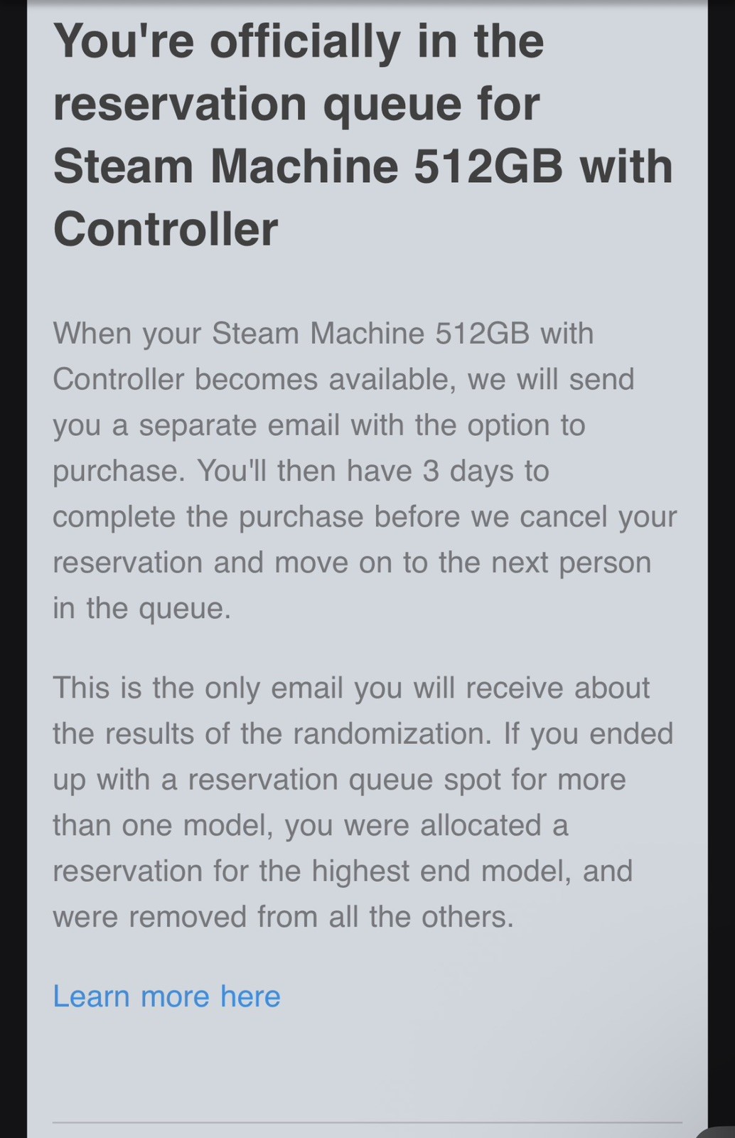 Steam Machine 512GB with Controller Valve PC- CONFIRMED PREORDER