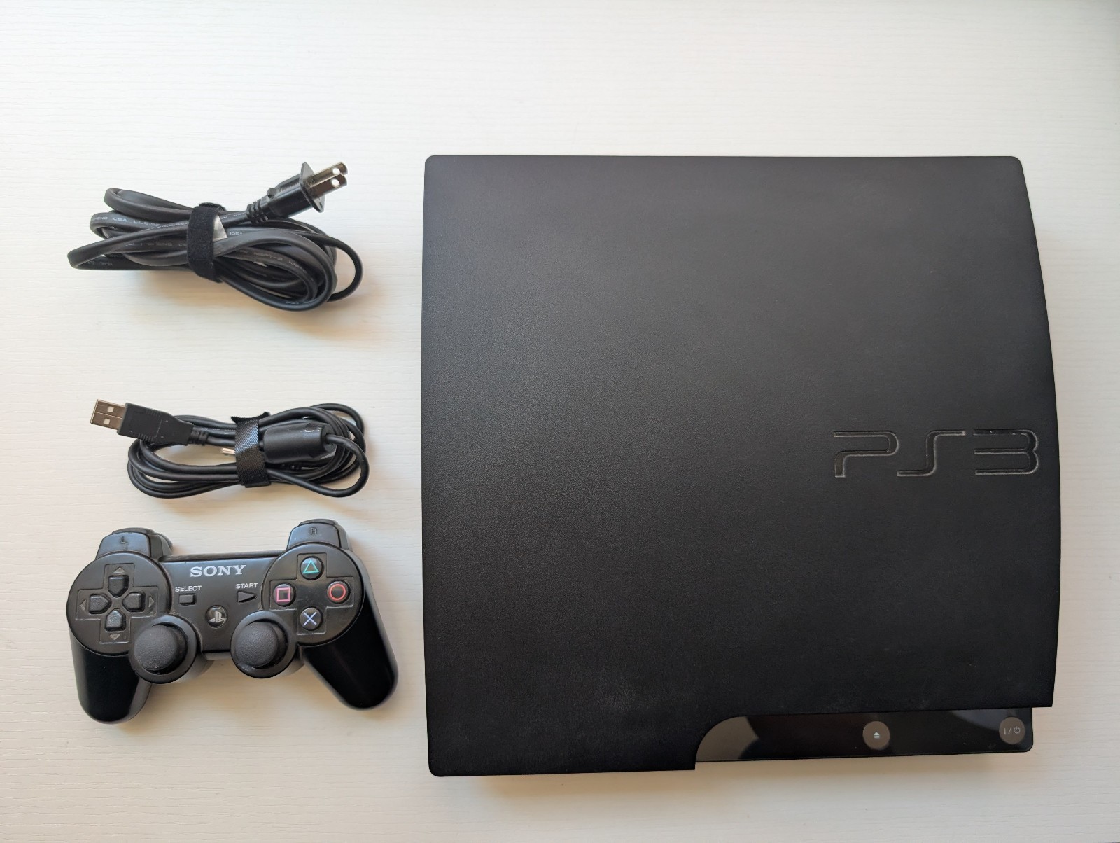 Sony PlayStation 3 PS3 Slim 120GB Console Black CECH-2001A Bundle Tested