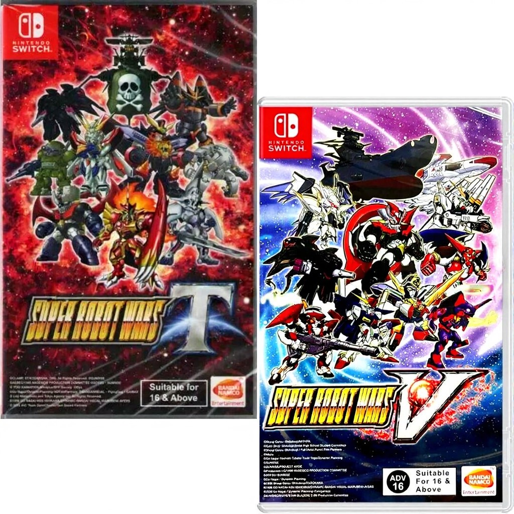 Super Robot Wars T + V Switch Brand New Sealed Bundle Special [Turn-Based]