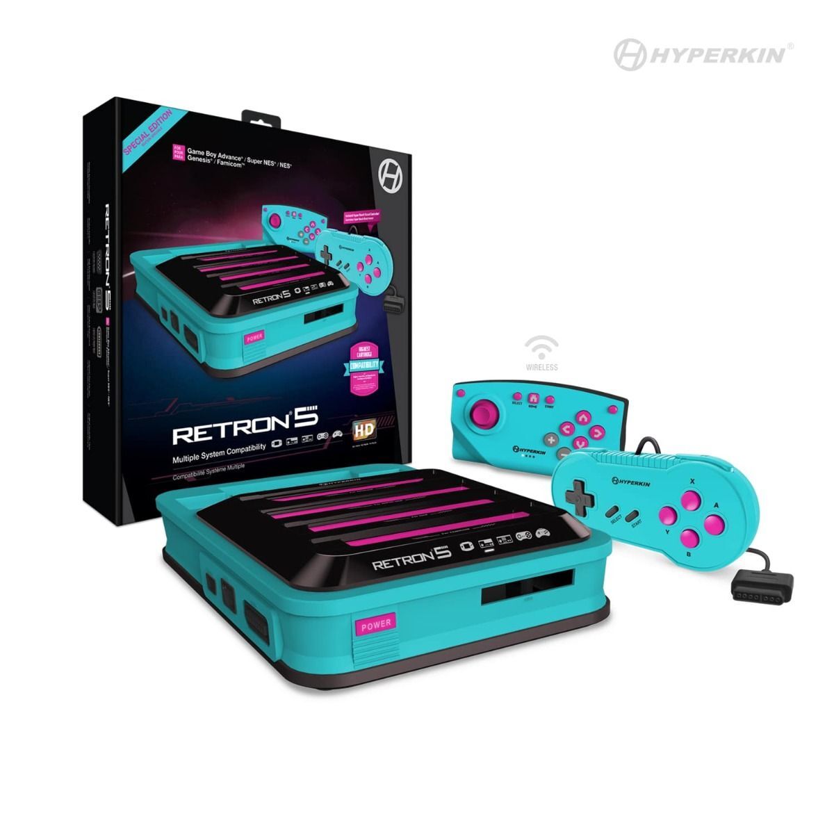 Retron 5 Game System for NES/SNES/Famicom/Sega Genesis/Game Boy Games