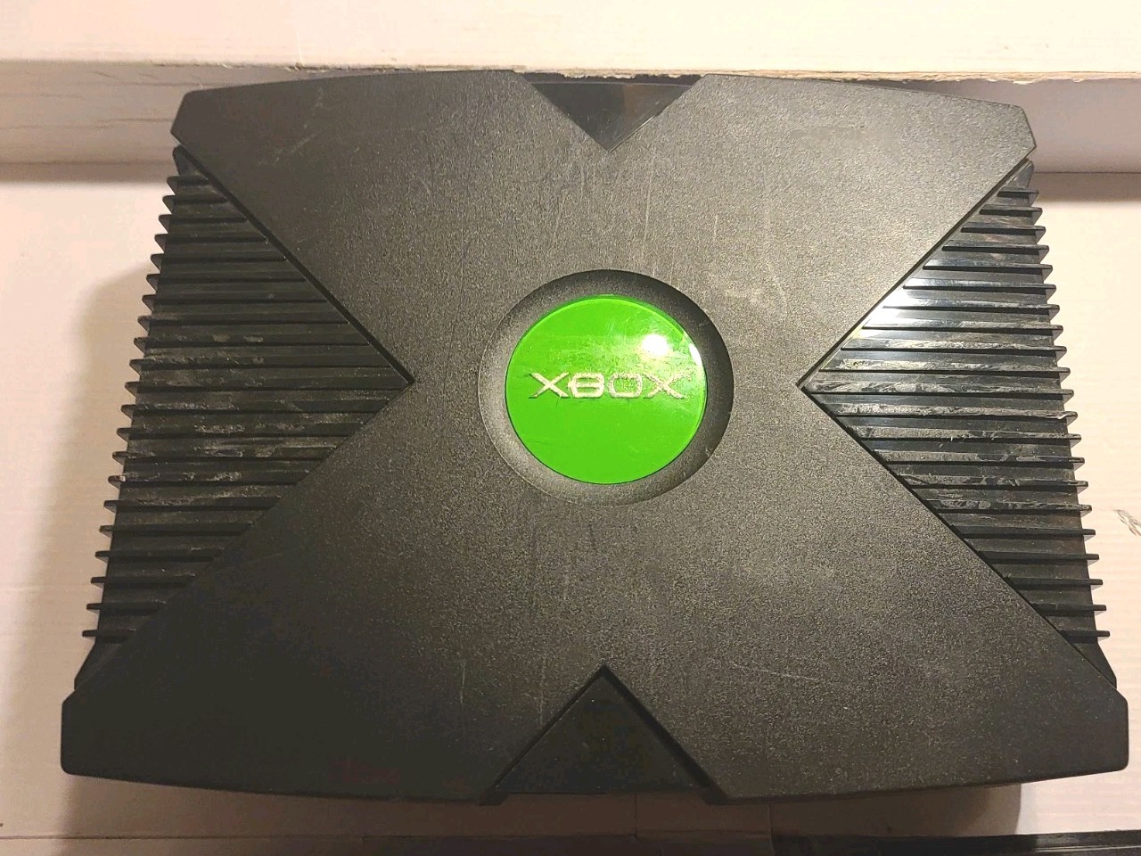 Microsoft Original XBOX OEM Console TESTED: Unit works but Tray needs Repair