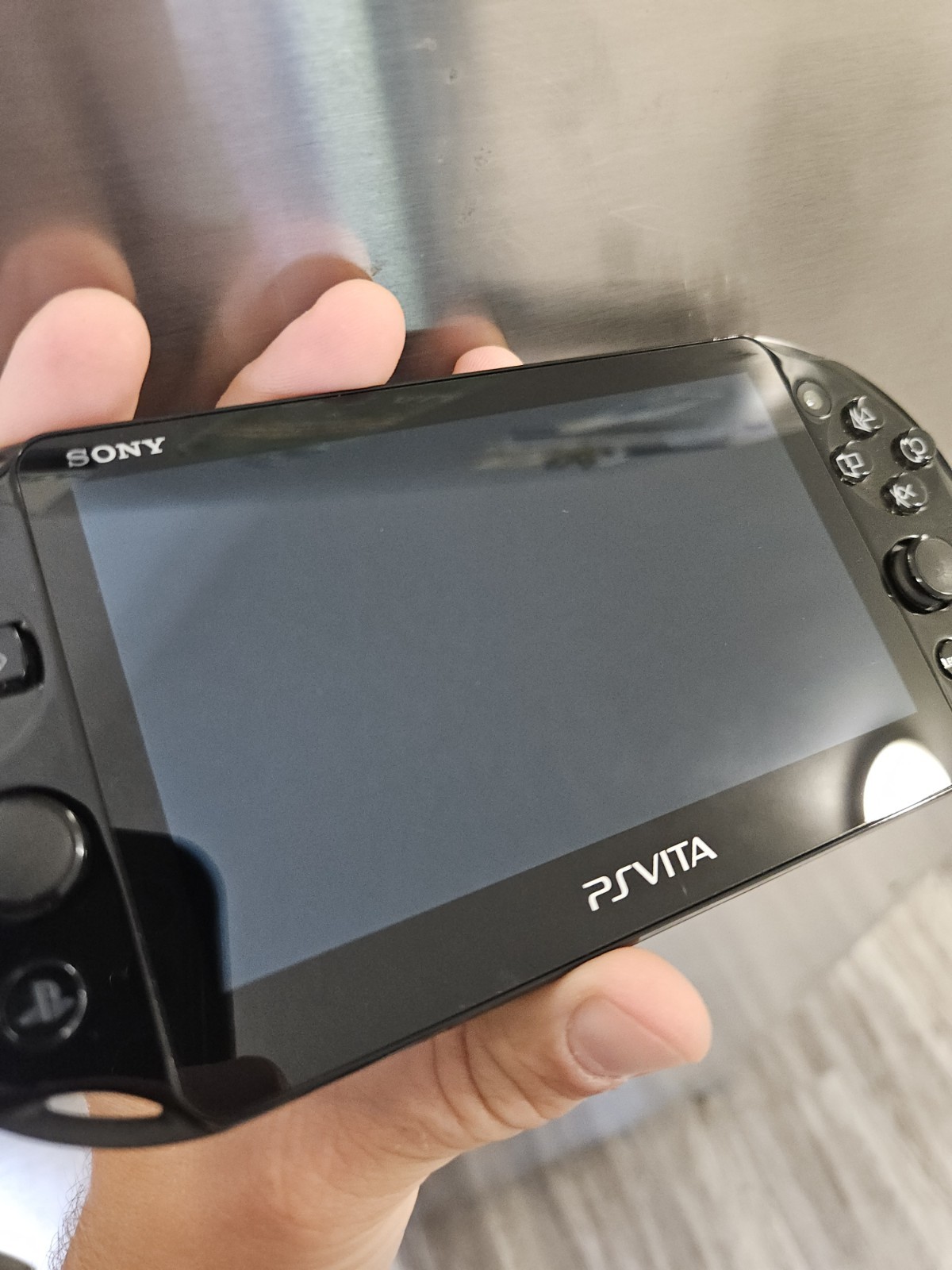 Sony PlayStation Vita Slim PS VITA PCH-2001 Black Console Tested W/ Charger Game