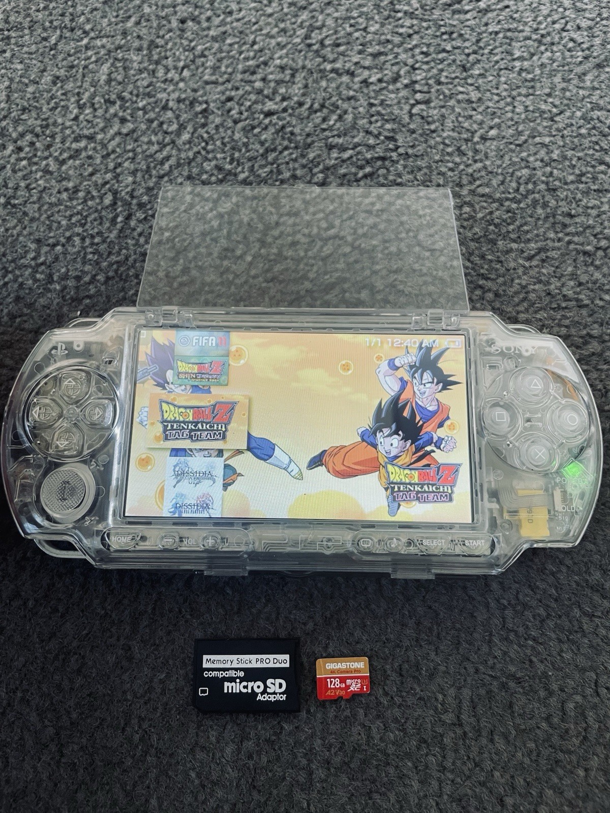 Custom Built 128GB SD Memory card for psp 1000 2000 & 3000 (Read description)