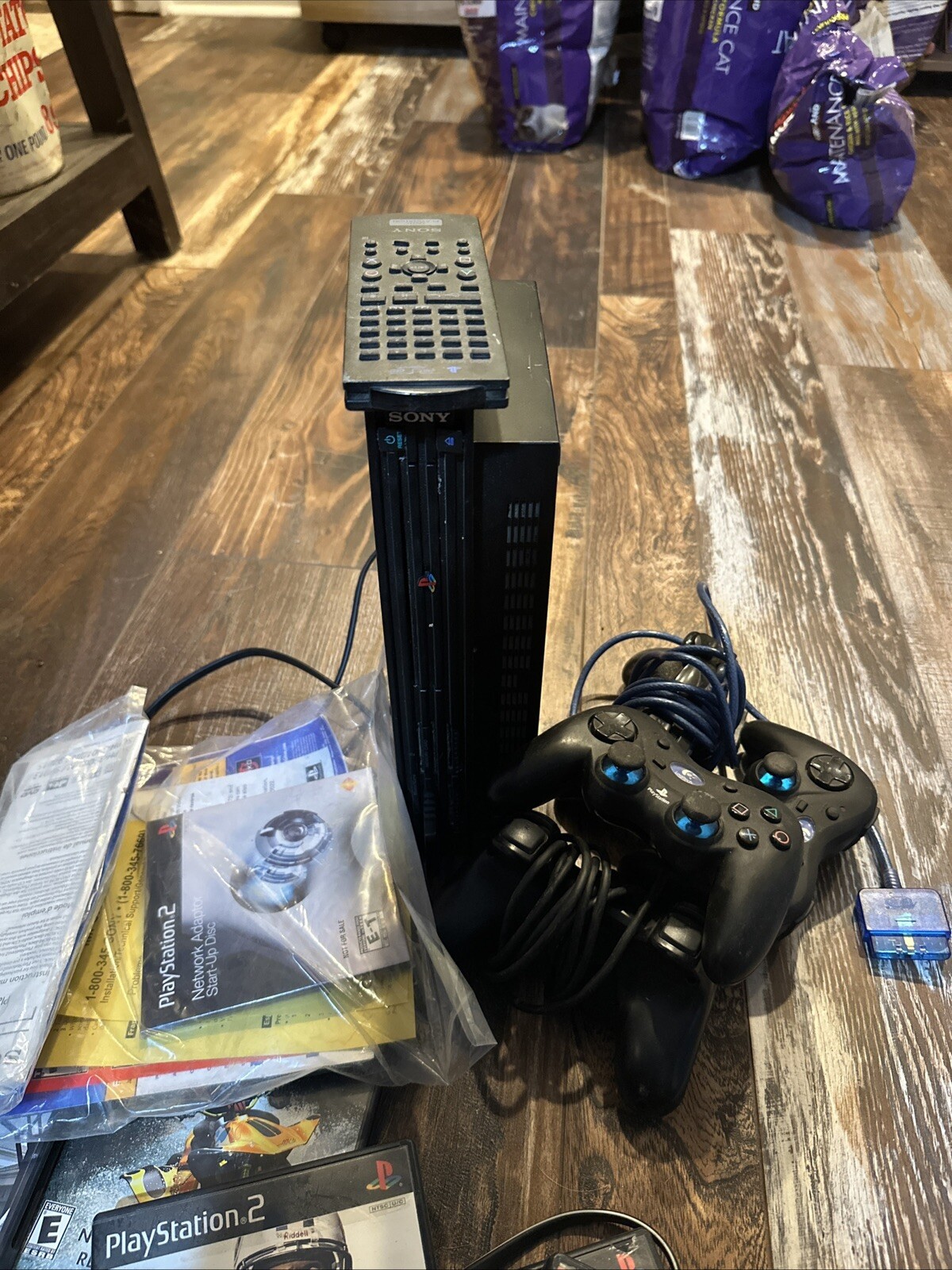 Sony PlayStation 2 Console – Black (SCPH-3001) With 3 Controllers & 30+ Games