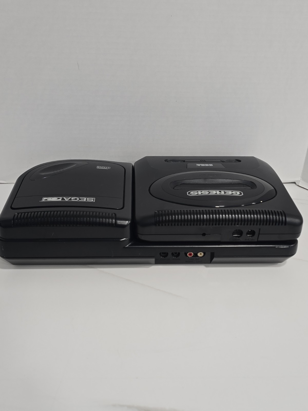 Sega CD MK-4102 + Genesis II Bundle Consoles w/ 2 OEM Controllers TESTED CLEAN